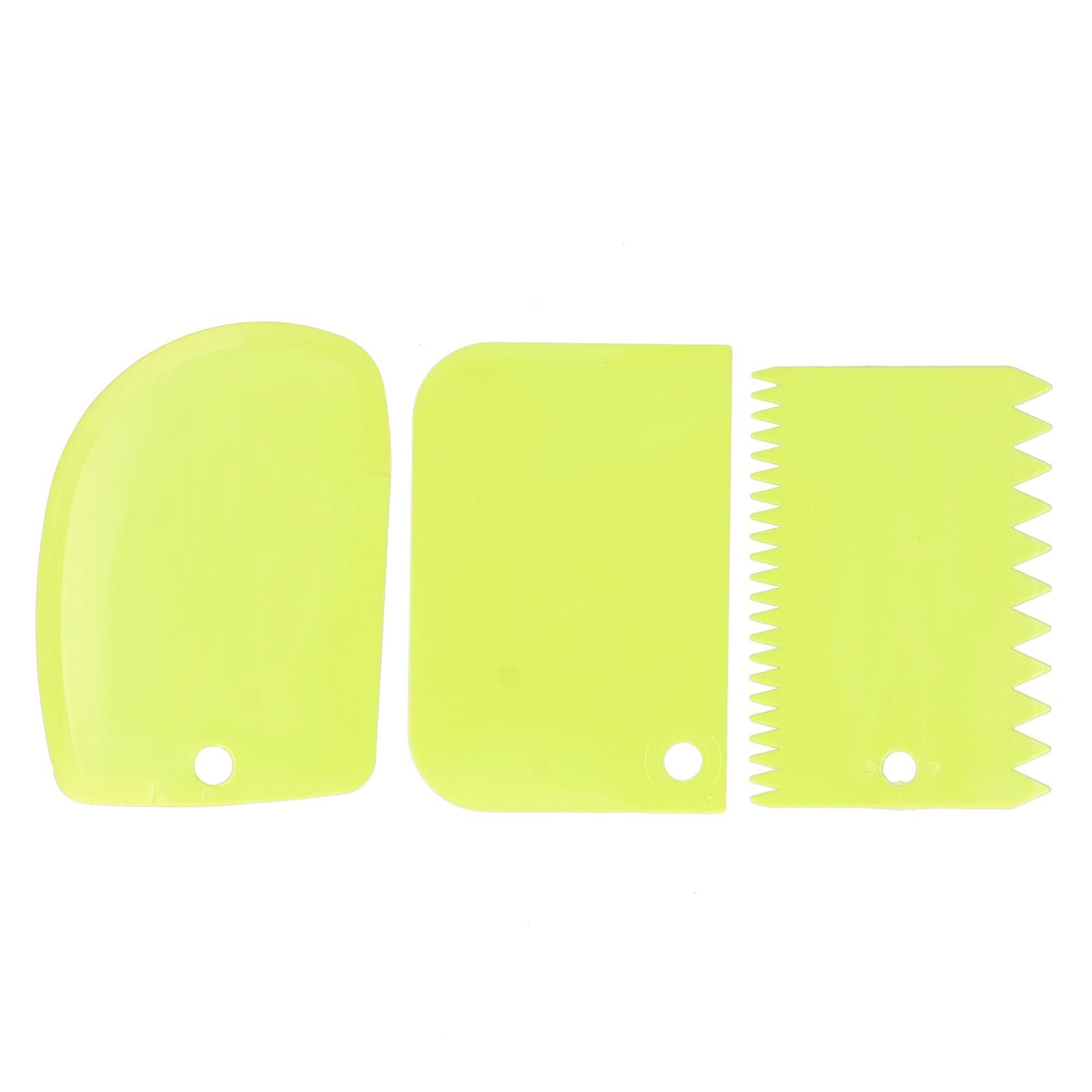 3PCS/Set Cake Cream Scraper Dough Pasty Cutters Scraper Kitchen Tool DIY