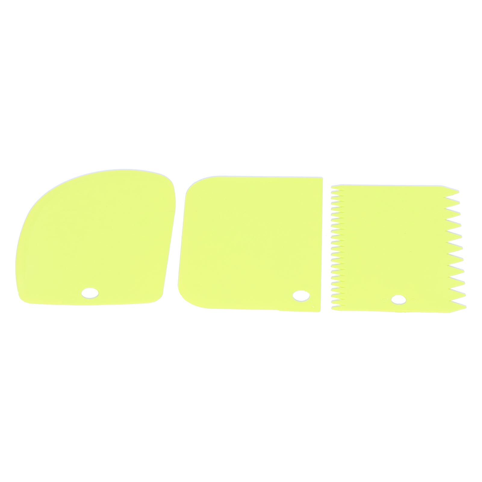 3PCS/Set Cake Cream Scraper Dough Pasty Cutters Scraper Kitchen Tool DIY view 2