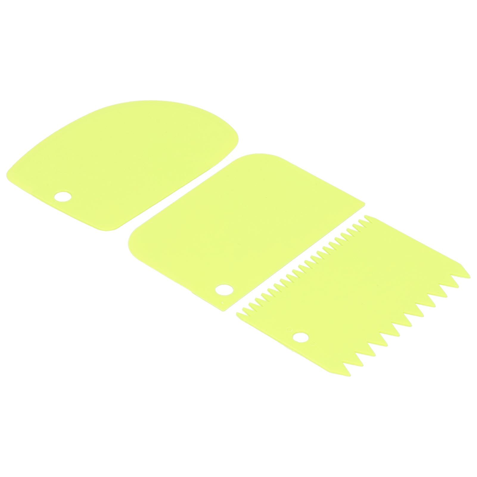 3PCS/Set Cake Cream Scraper Dough Pasty Cutters Scraper Kitchen Tool DIY view 3