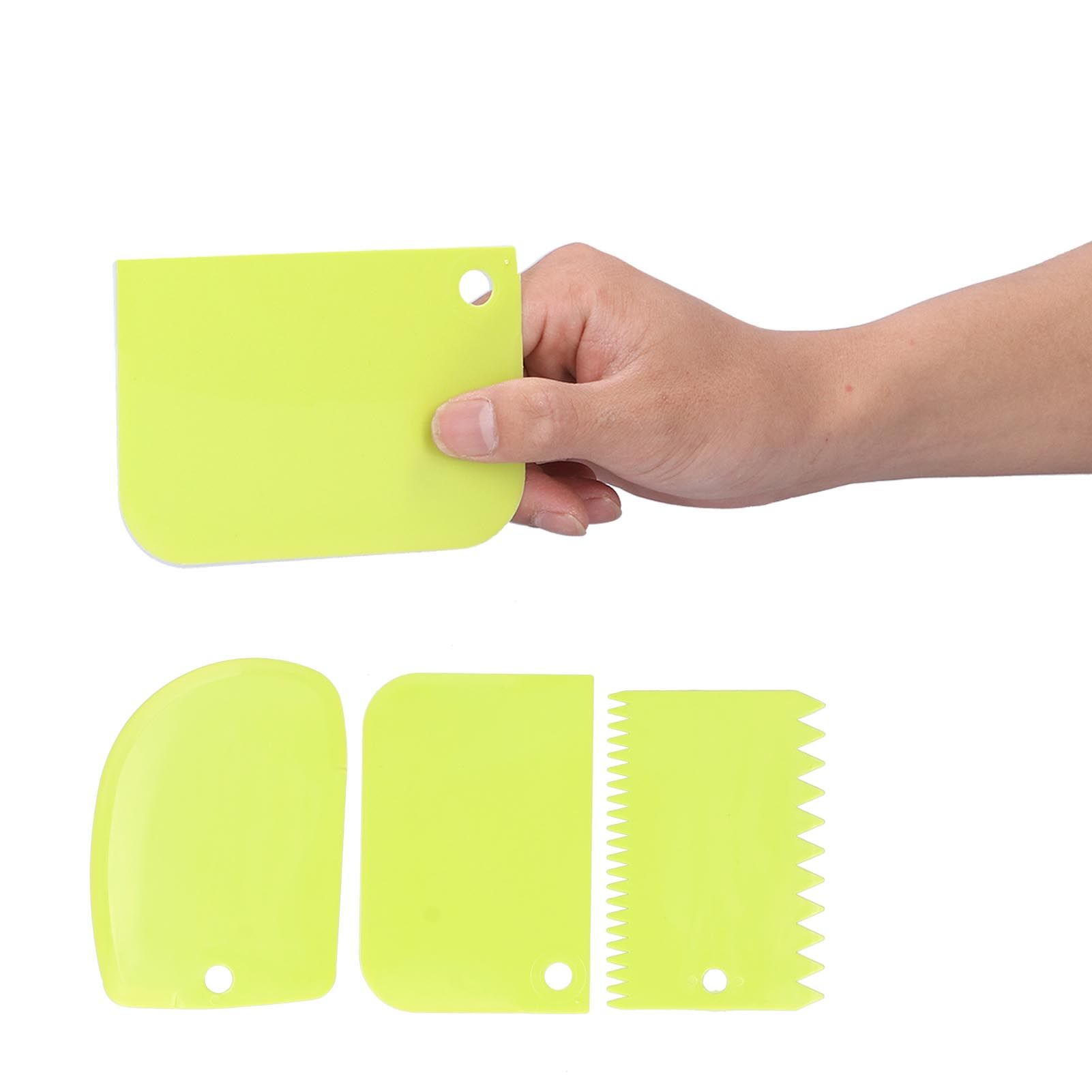 3PCS/Set Cake Cream Scraper Dough Pasty Cutters Scraper Kitchen Tool DIY view 8