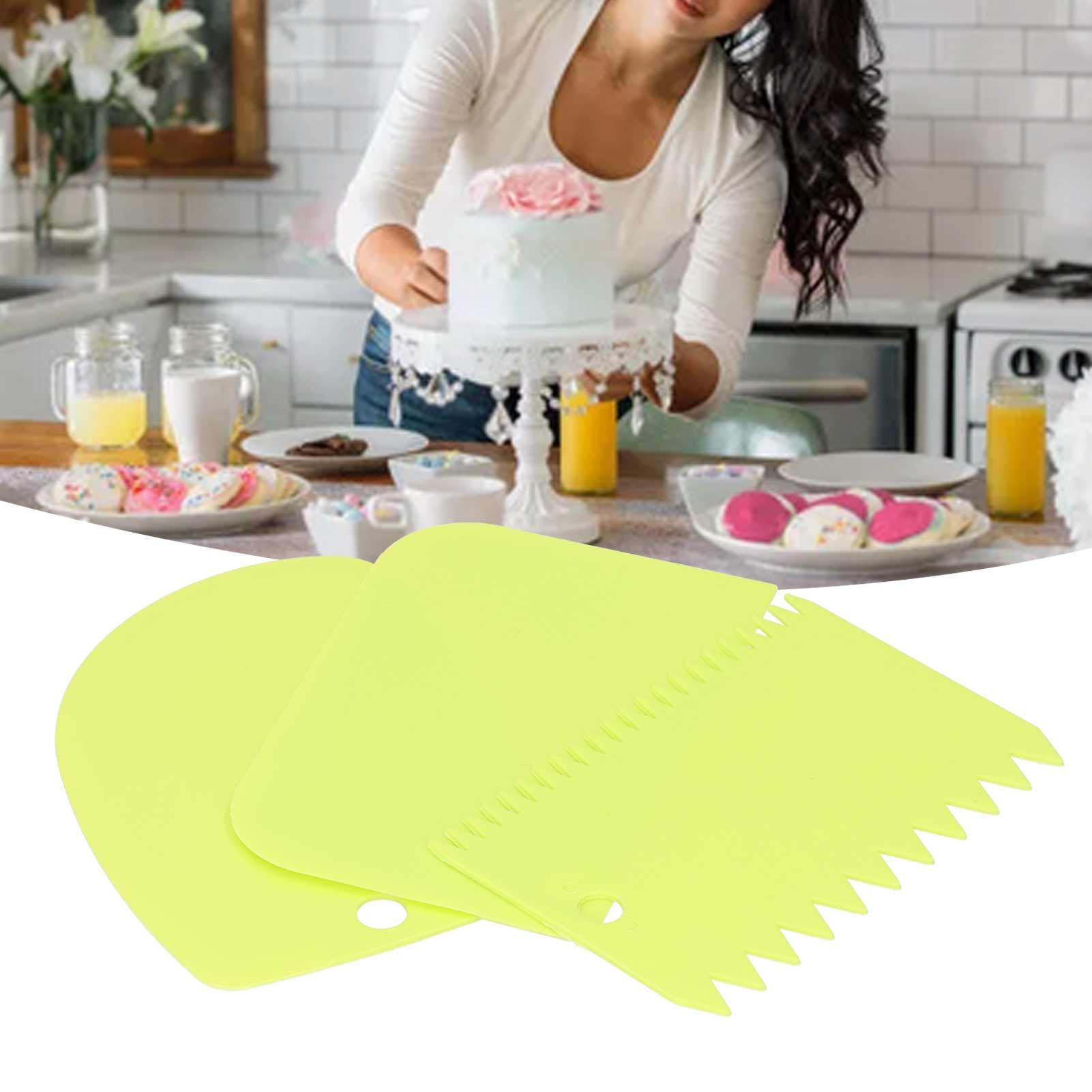 3PCS/Set Cake Cream Scraper Dough Pasty Cutters Scraper Kitchen Tool DIY view 11