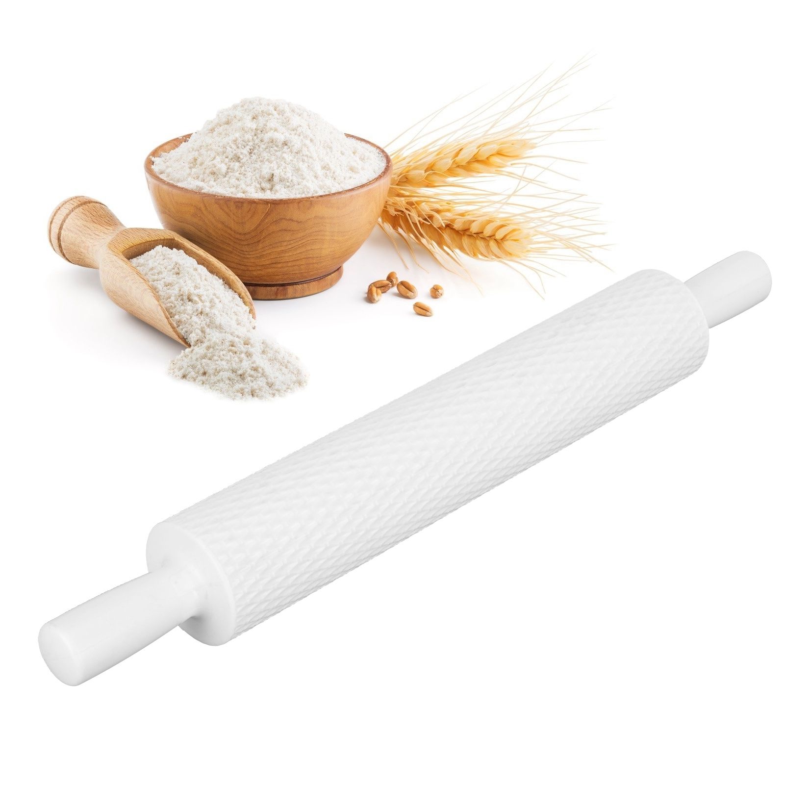 Fondant Cake Embossing Rolling Pin Baking Dough Roller Cookies Biscuits view 9