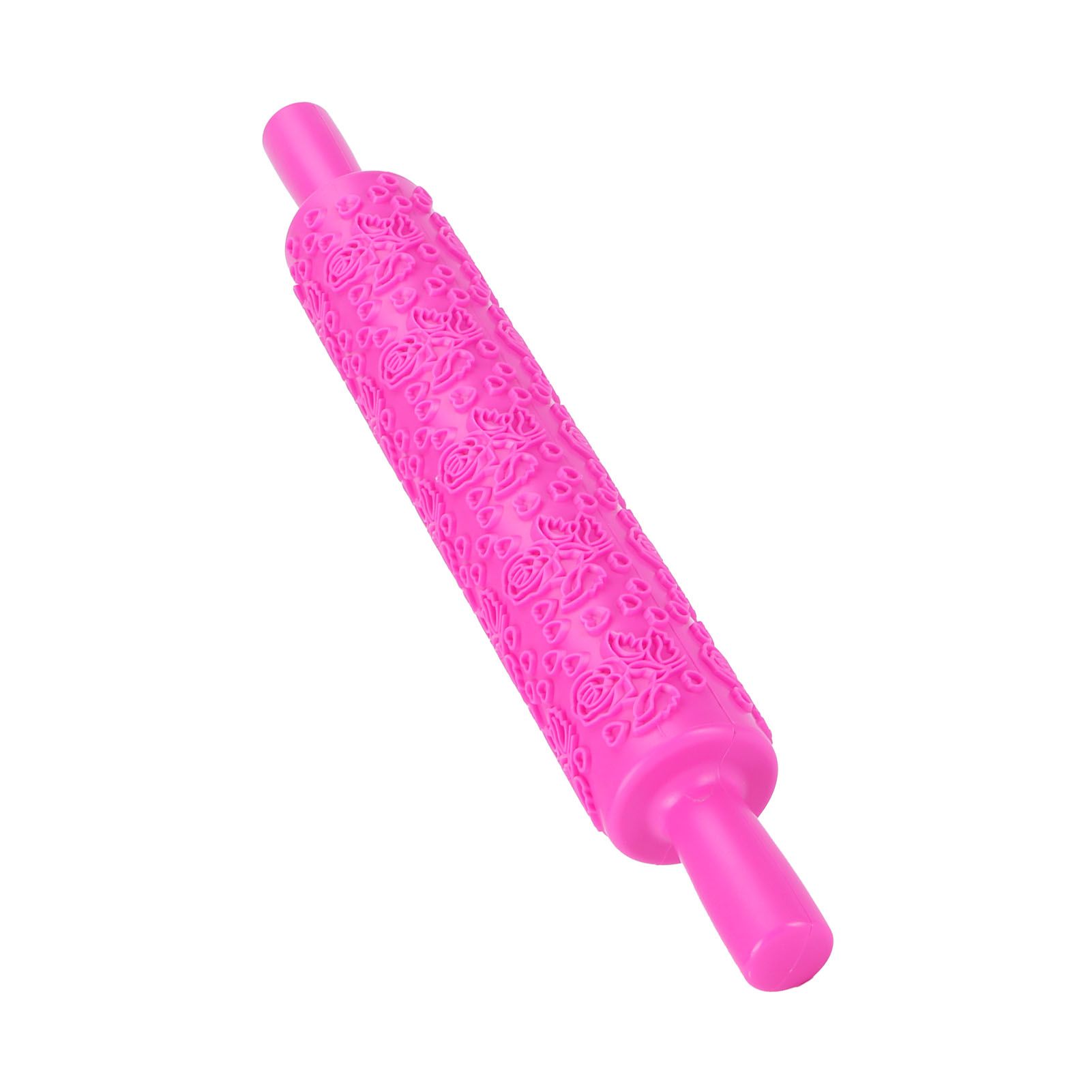 Fondant Rolling Pin Plastic Embossed Roller for Cookies Biscuits Pastry Cake view 3
