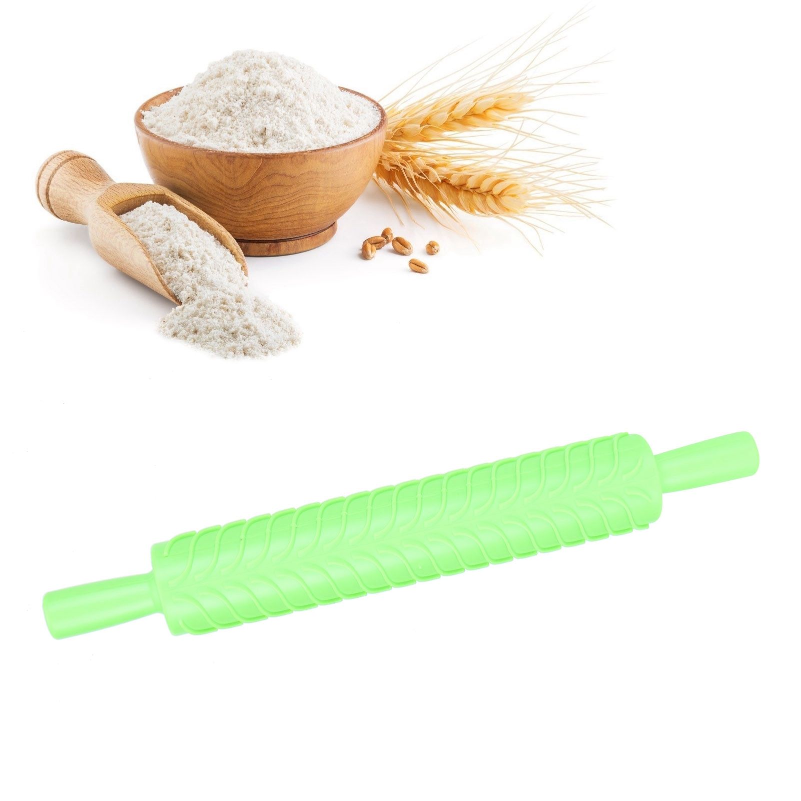 Fondant Rolling Pin Tool Plastic Embossing Roller Baking Pastry Cake view 11