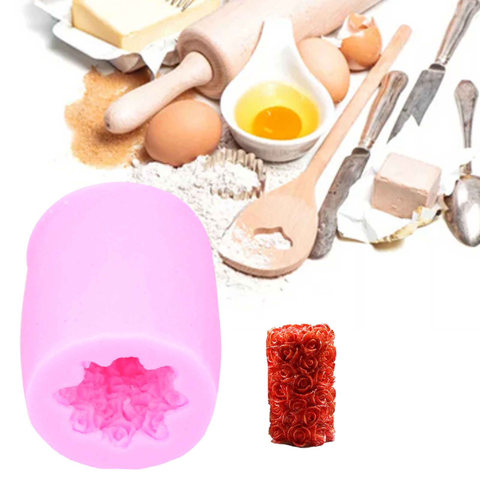 DIY Rose Flower Silicone Mold Fondant Cake Chocolate Mould Baking Utensils view 10