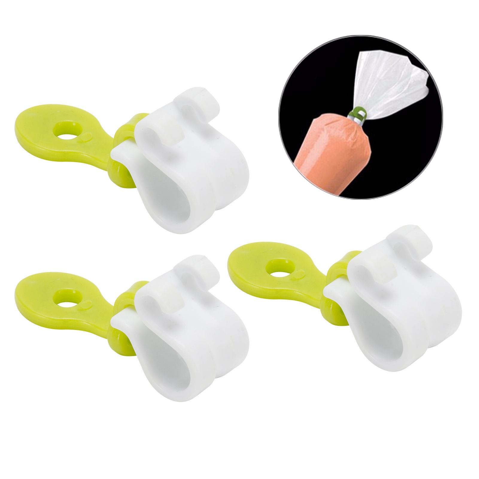 3Pcs Pastry Bag Clips Reusable Icing Bag Tie Buckles Fondant Cake Decorating Tool view 10