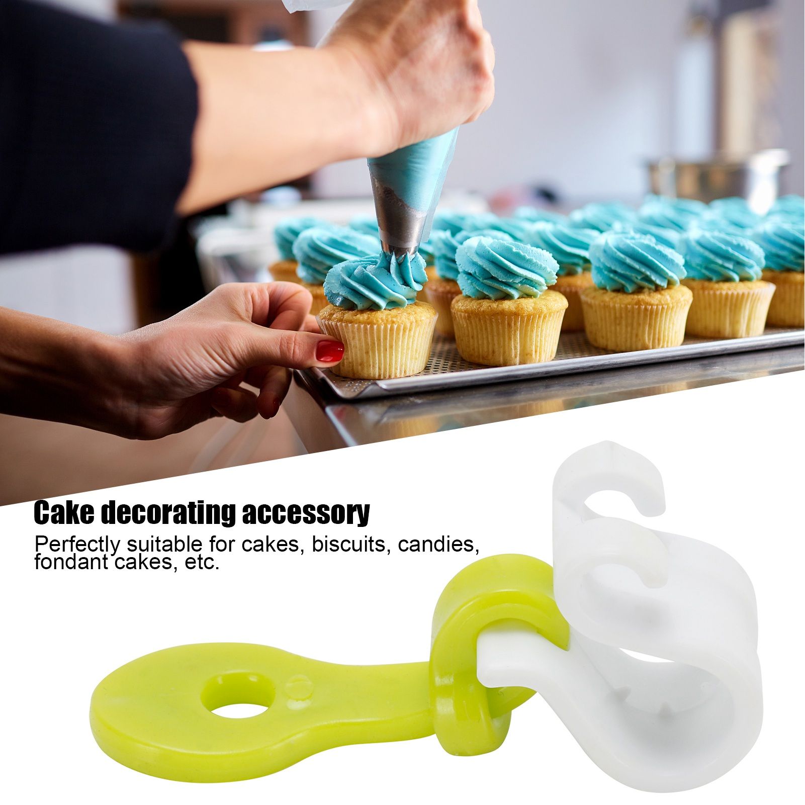 3Pcs Pastry Bag Clips Reusable Icing Bag Tie Buckles Fondant Cake Decorating Tool view 15