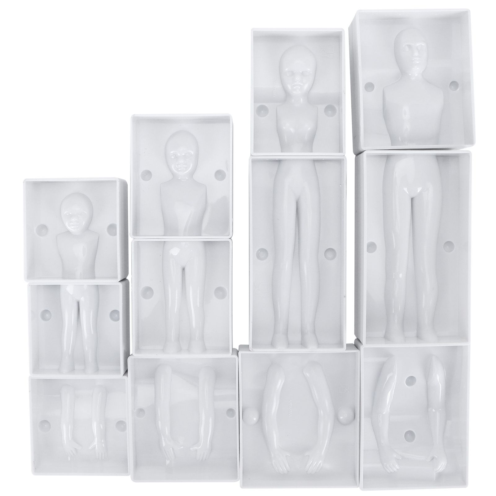 People Shaped Cake Figure Mold Body Model DIY Baking Fondant Cake Molds view 5