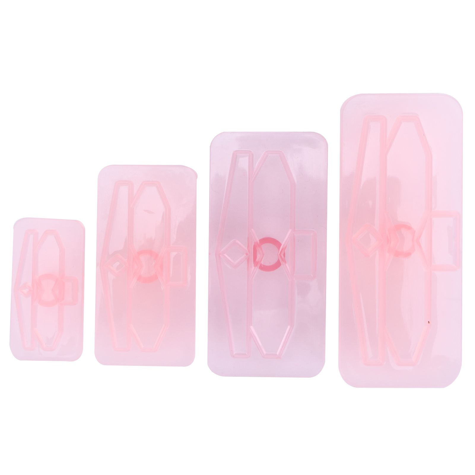 4Pcs/Set Baking Mold Bowknot‑Shaped Mould Cookies Fondant Cake Paste Dessert