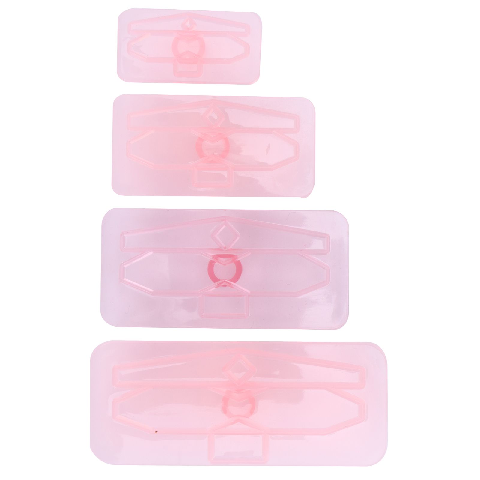 4Pcs/Set Baking Mold Bowknot‑Shaped Mould Cookies Fondant Cake Paste Dessert view 5