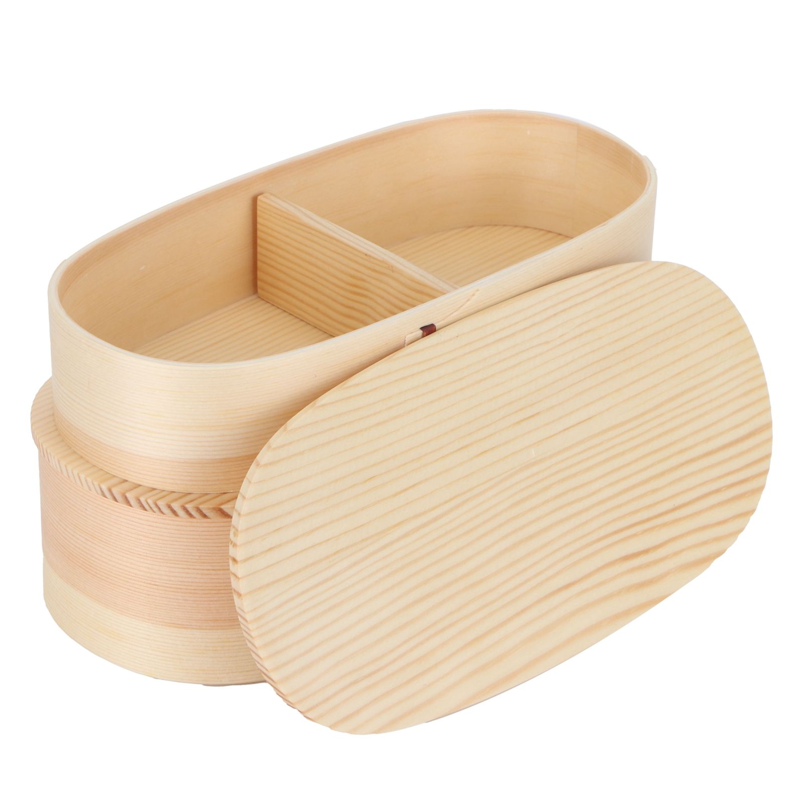 Lunch Box Set Japanese Style Wooden Food Storage Container for Students view 4