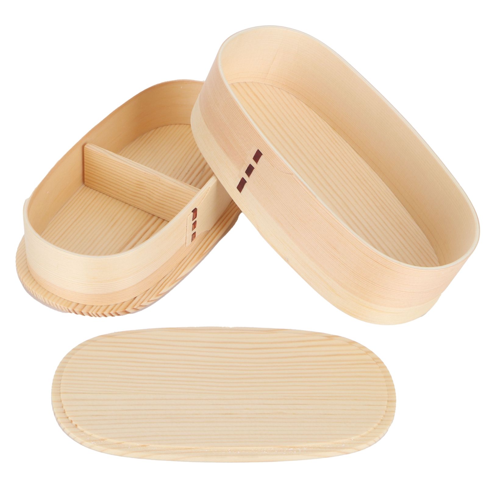 Lunch Box Set Japanese Style Wooden Food Storage Container for Students view 5