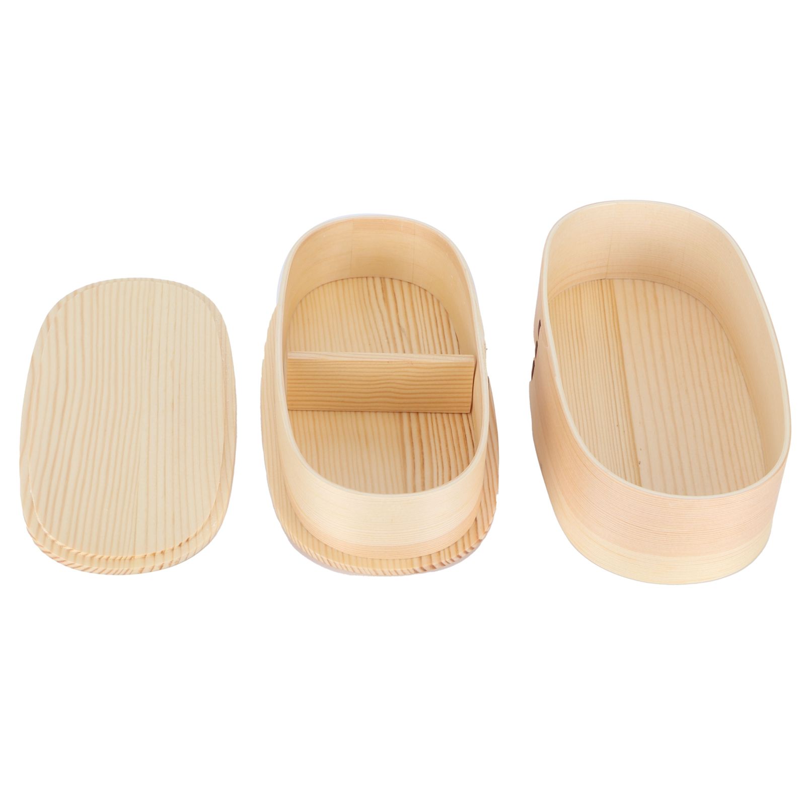 Lunch Box Set Japanese Style Wooden Food Storage Container for Students view 7