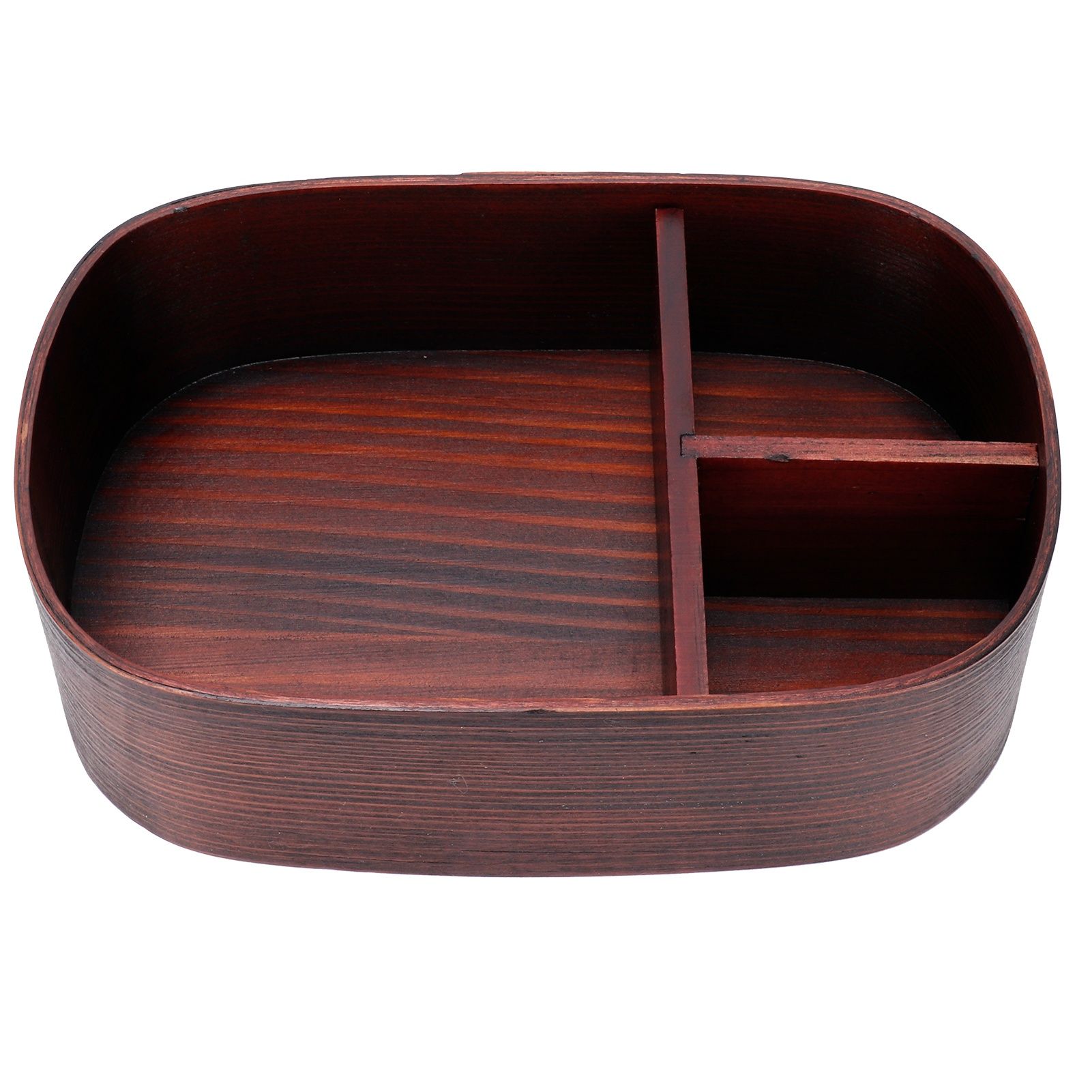 Wooden Lunch Box Portable Food Container Tablewares for Home Office Picnic view 6