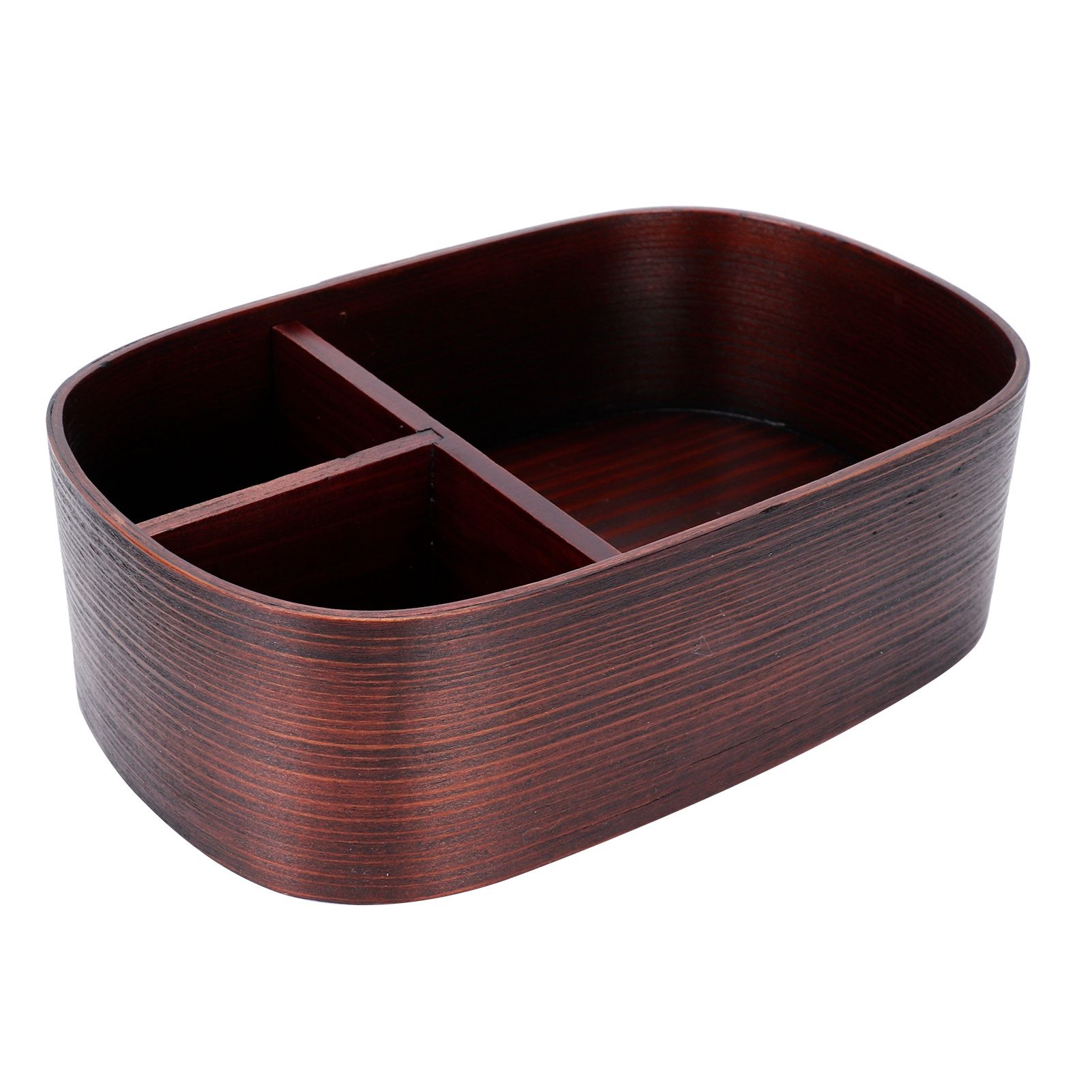 Wooden Lunch Box Portable Food Container Tablewares for Home Office Picnic view 8