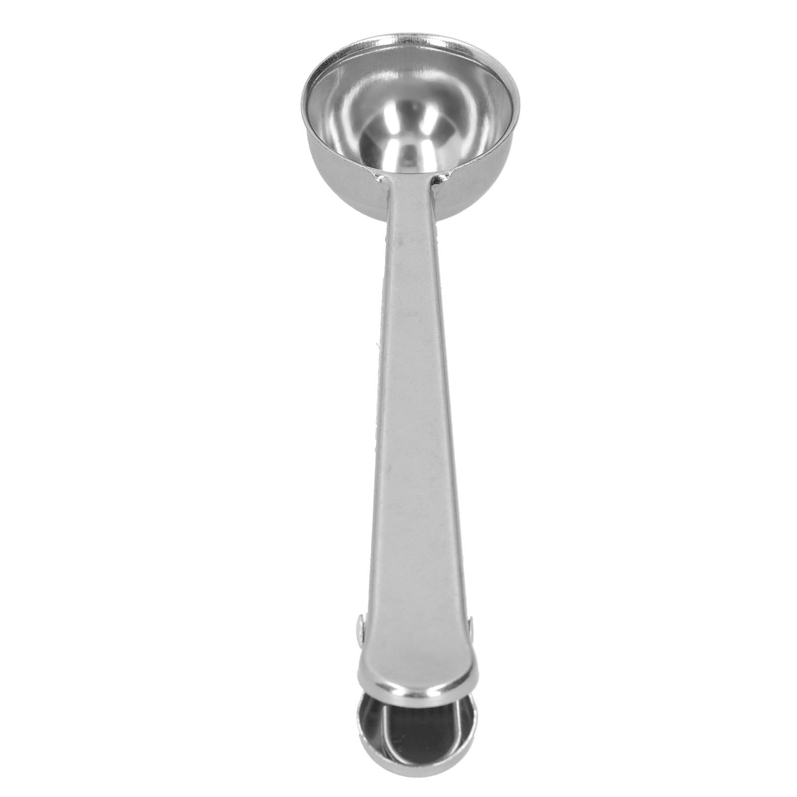 Stainless Steel Scoop Measuring Spoon with Sealing Clip for Tea Coffee Milk Powder view 4