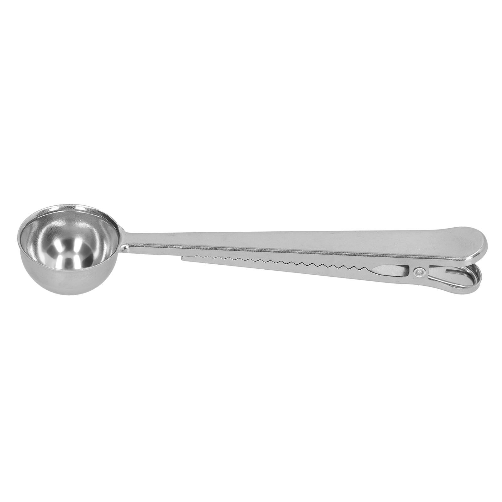Stainless Steel Scoop Measuring Spoon with Sealing Clip for Tea Coffee Milk Powder view 5