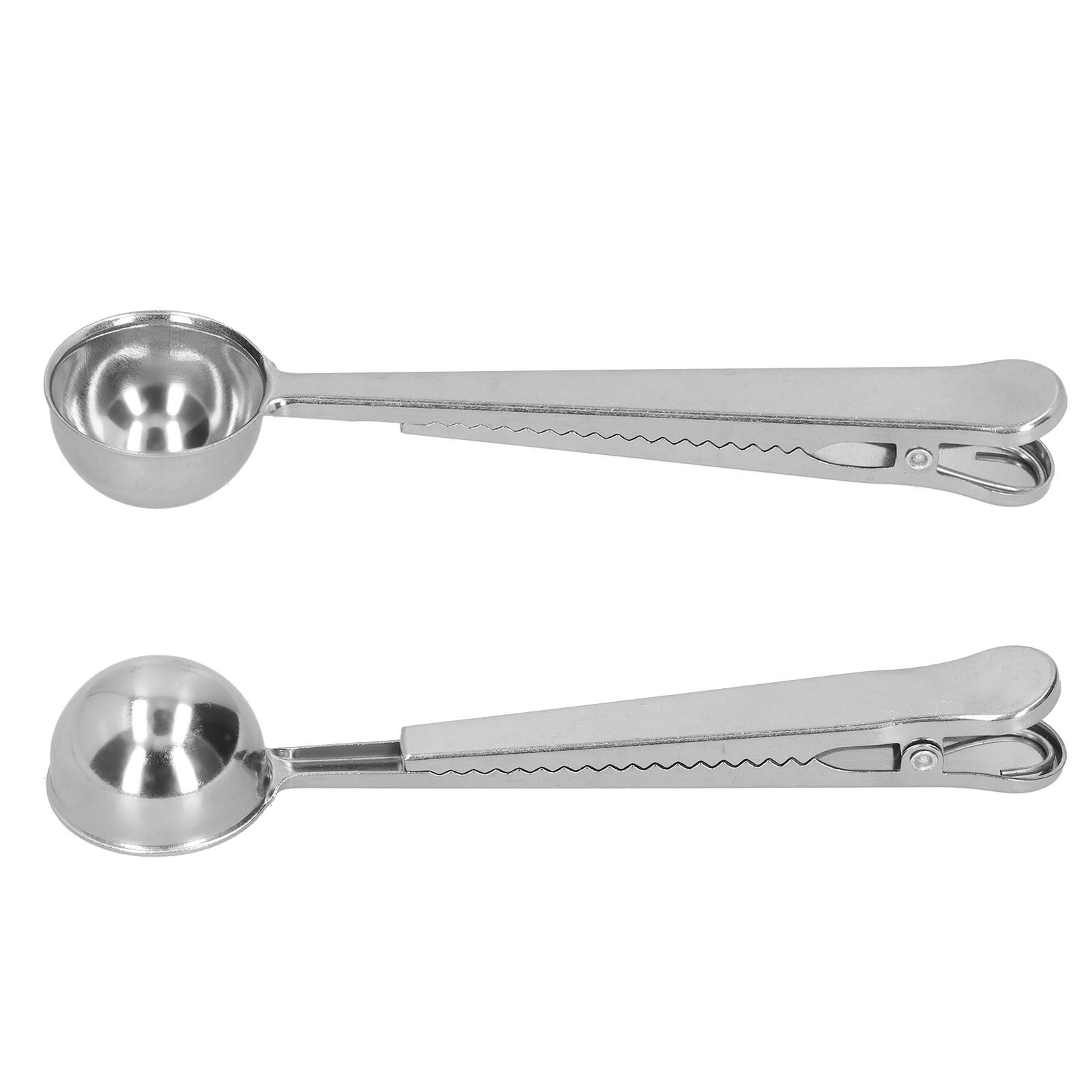 Stainless Steel Scoop Measuring Spoon with Sealing Clip for Tea Coffee Milk Powder view 9