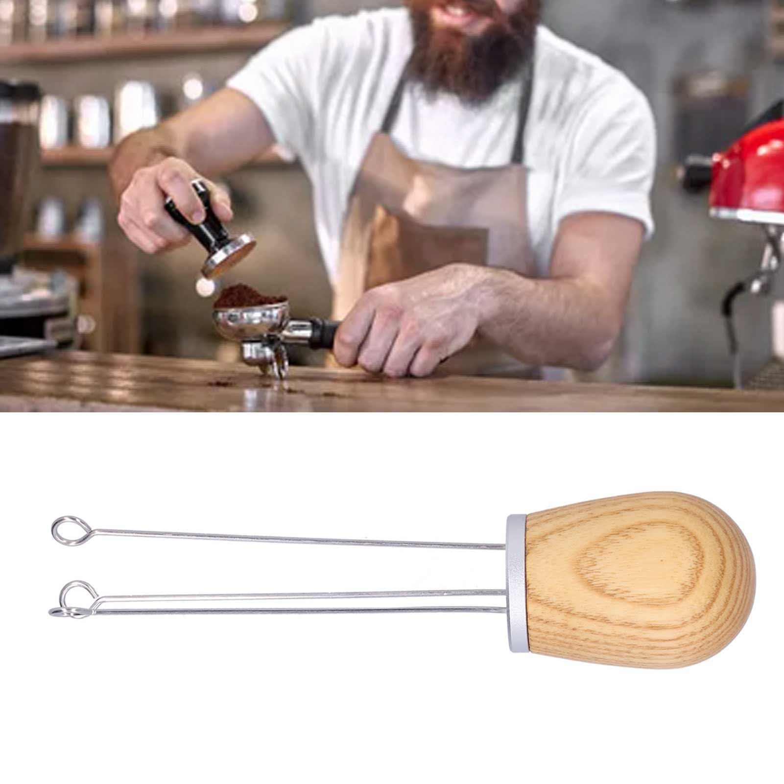 Needle Type Coffee Powder Distributor Wood Handle Coffee Stirrer Distribution view 11