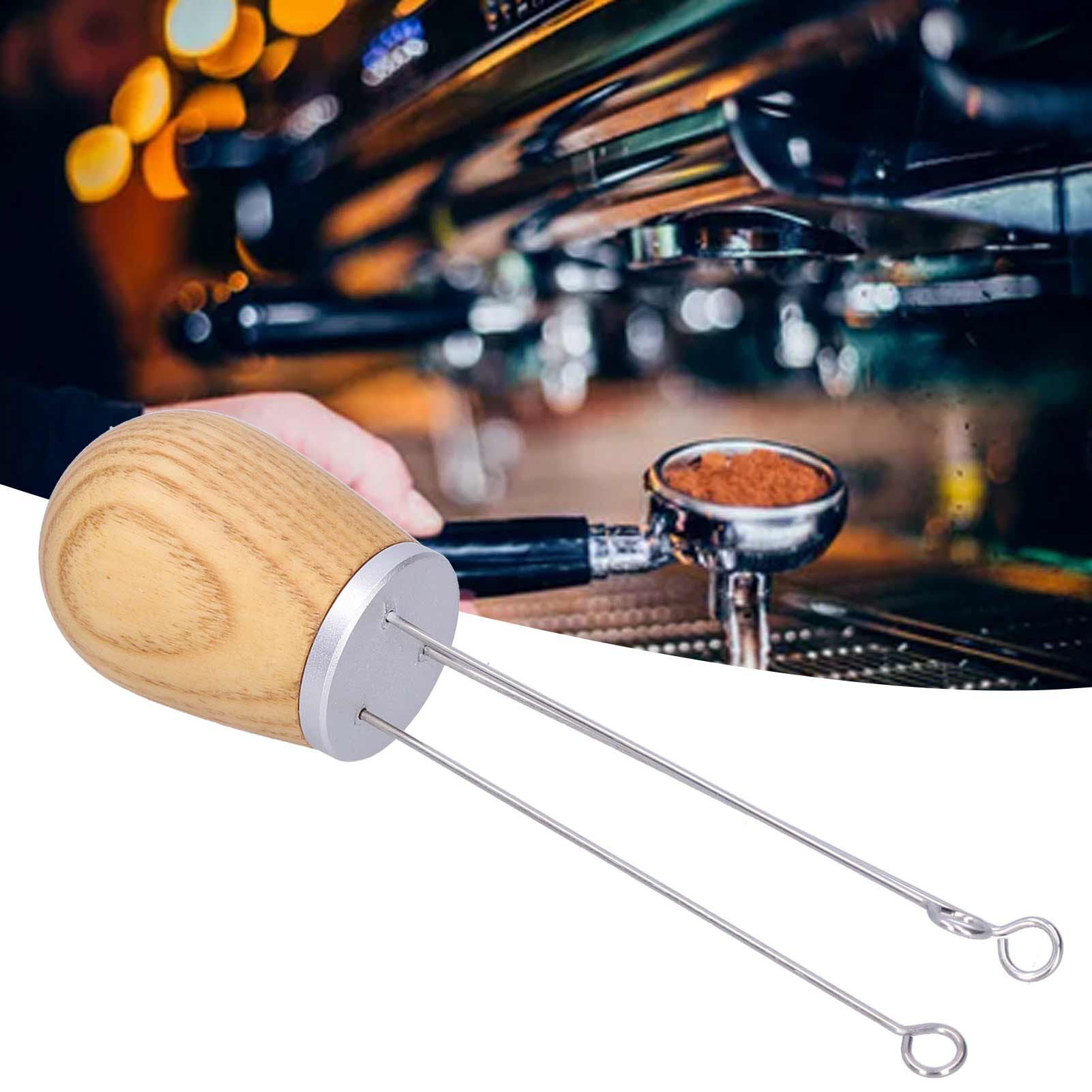 Needle Type Coffee Powder Distributor Wood Handle Coffee Stirrer Distribution view 12