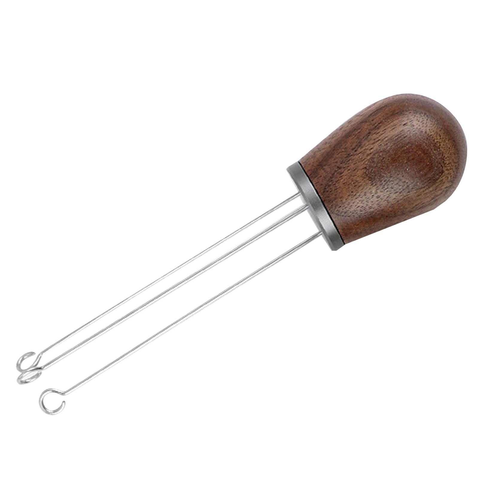 Needle Type Coffee Powder Distributor Wood Handle Coffee Stirrer Distribution view 2