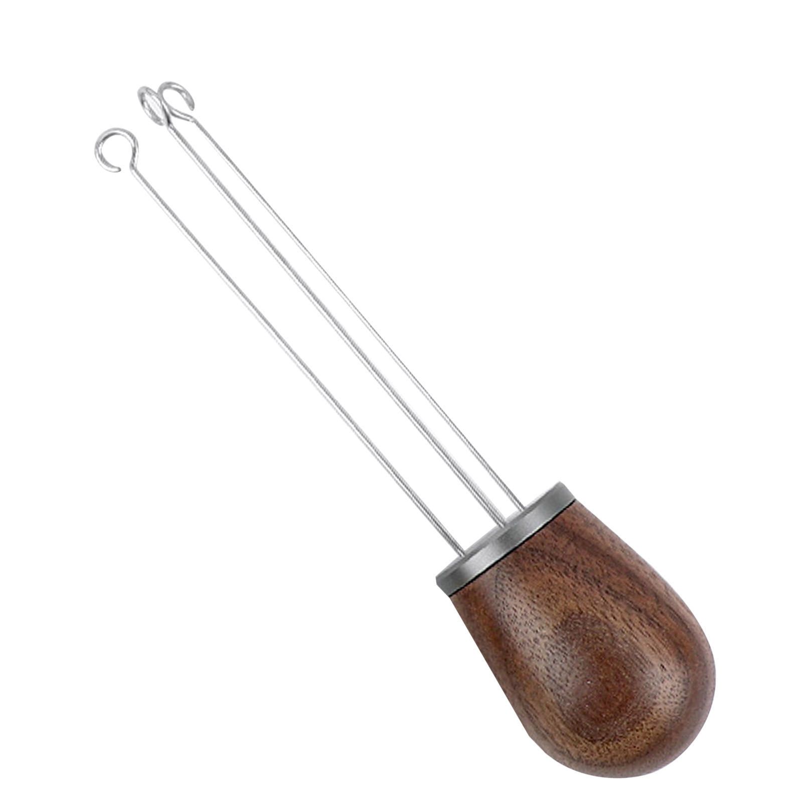 Needle Type Coffee Powder Distributor Wood Handle Coffee Stirrer Distribution view 4