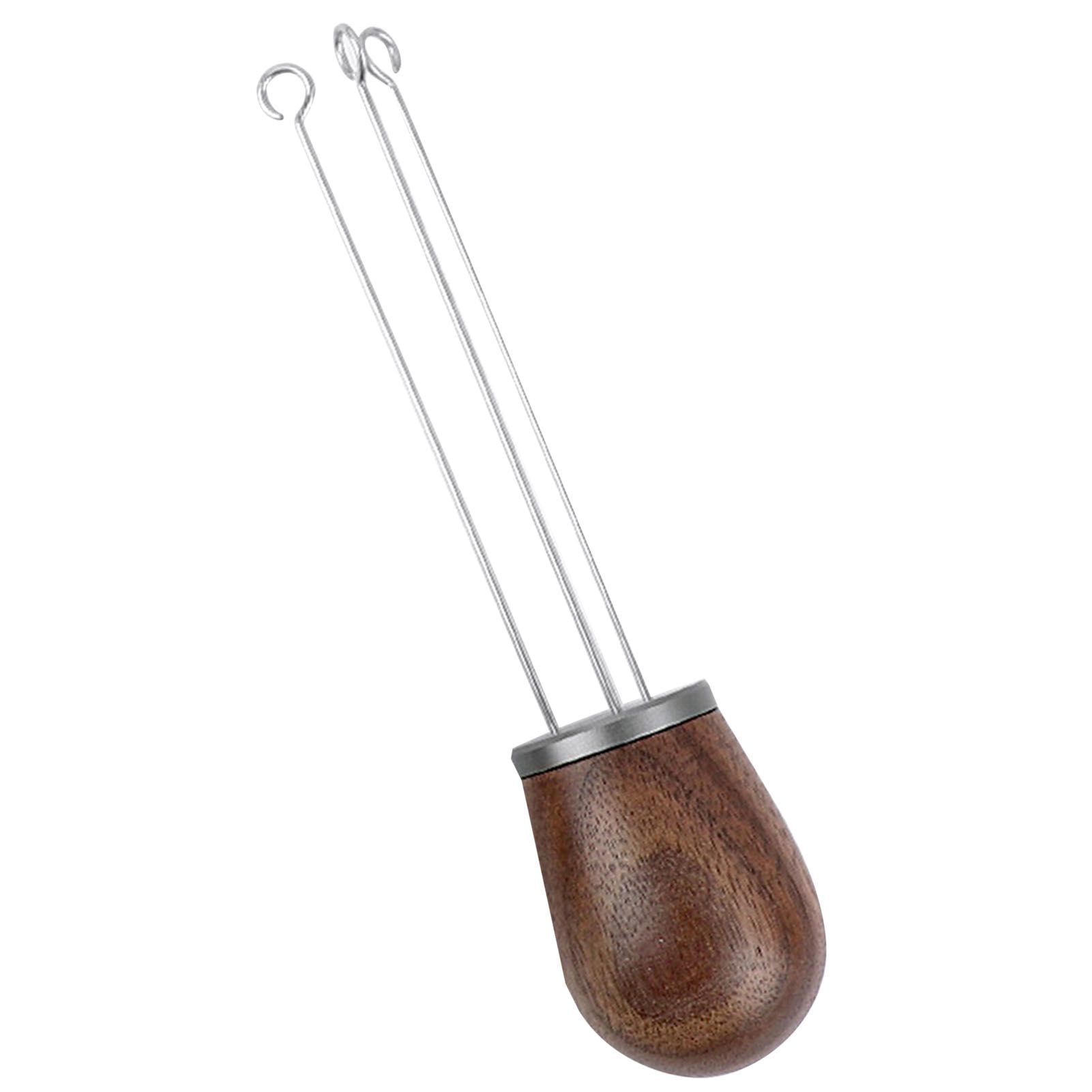 Needle Type Coffee Powder Distributor Wood Handle Coffee Stirrer Distribution view 5