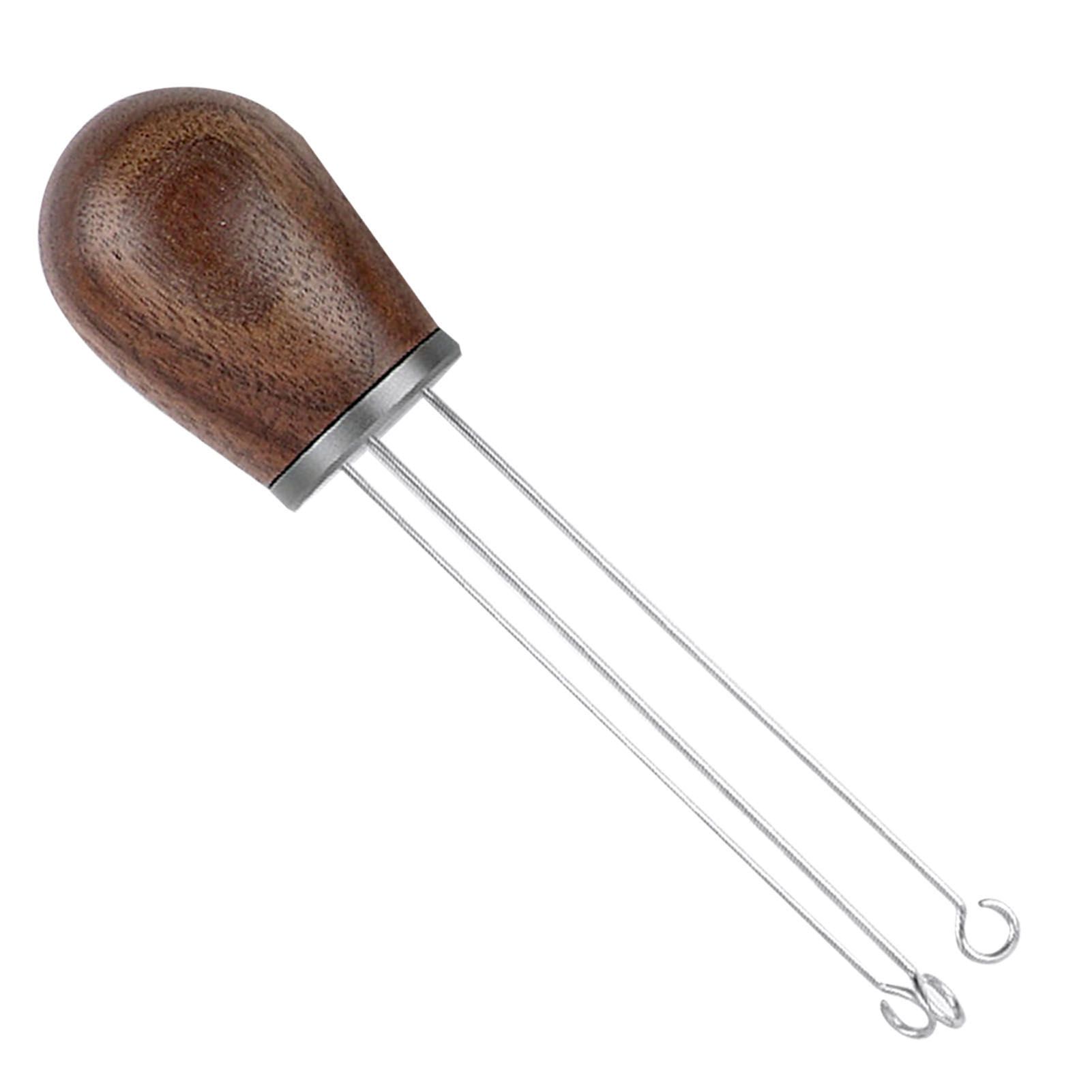 Needle Type Coffee Powder Distributor Wood Handle Coffee Stirrer Distribution view 7
