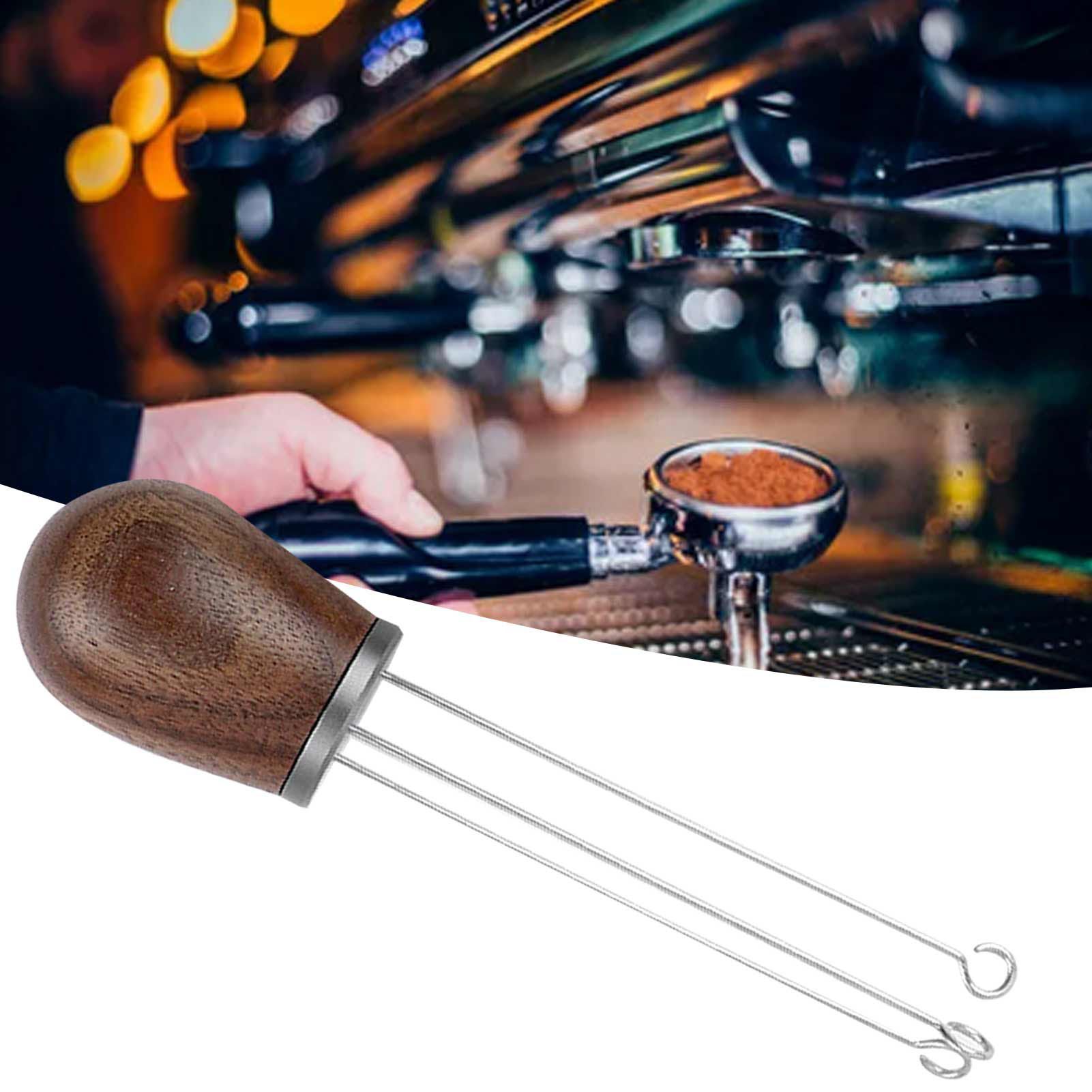Needle Type Coffee Powder Distributor Wood Handle Coffee Stirrer Distribution view 12