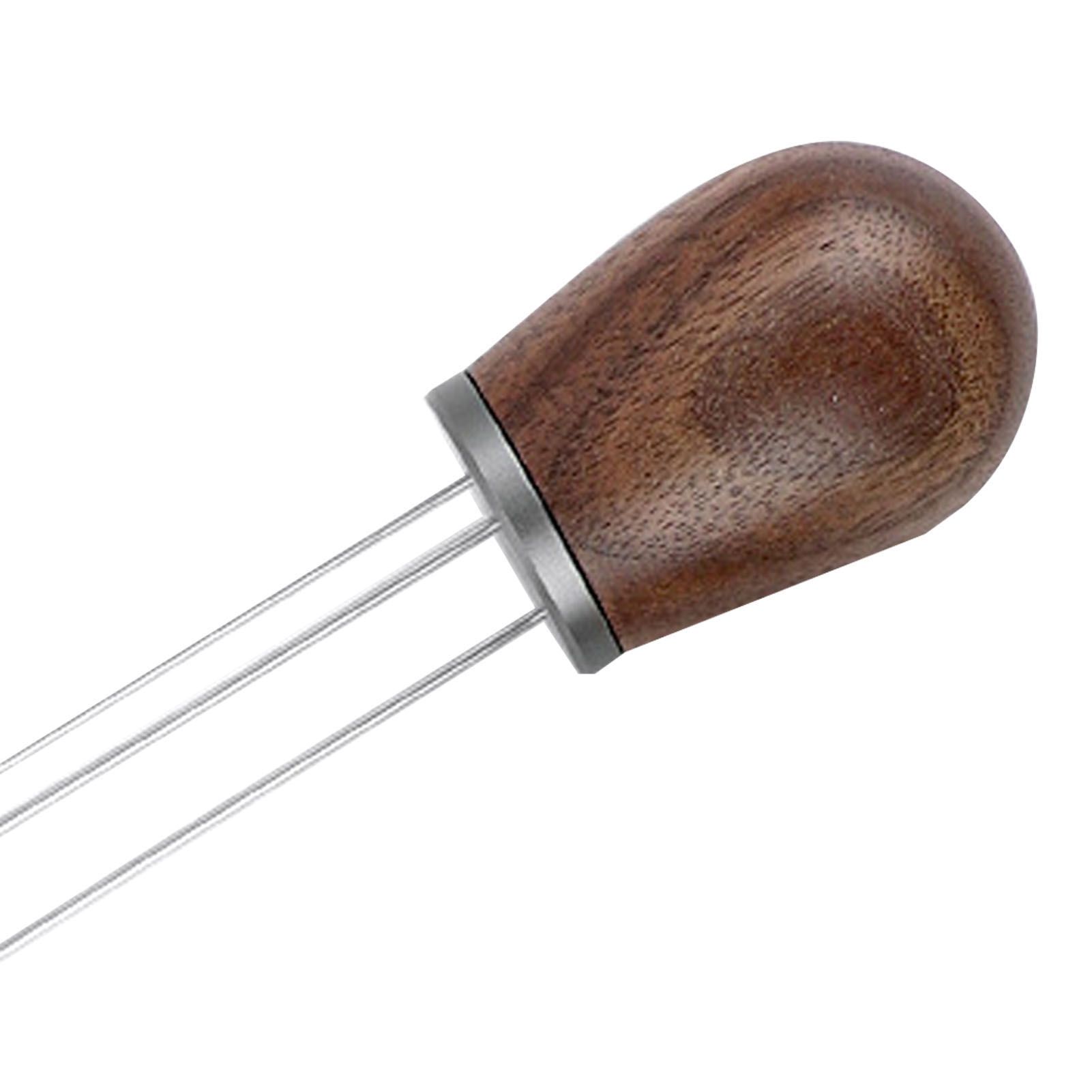 Needle Type Coffee Powder Distributor Wood Handle Coffee Stirrer Distribution view 13