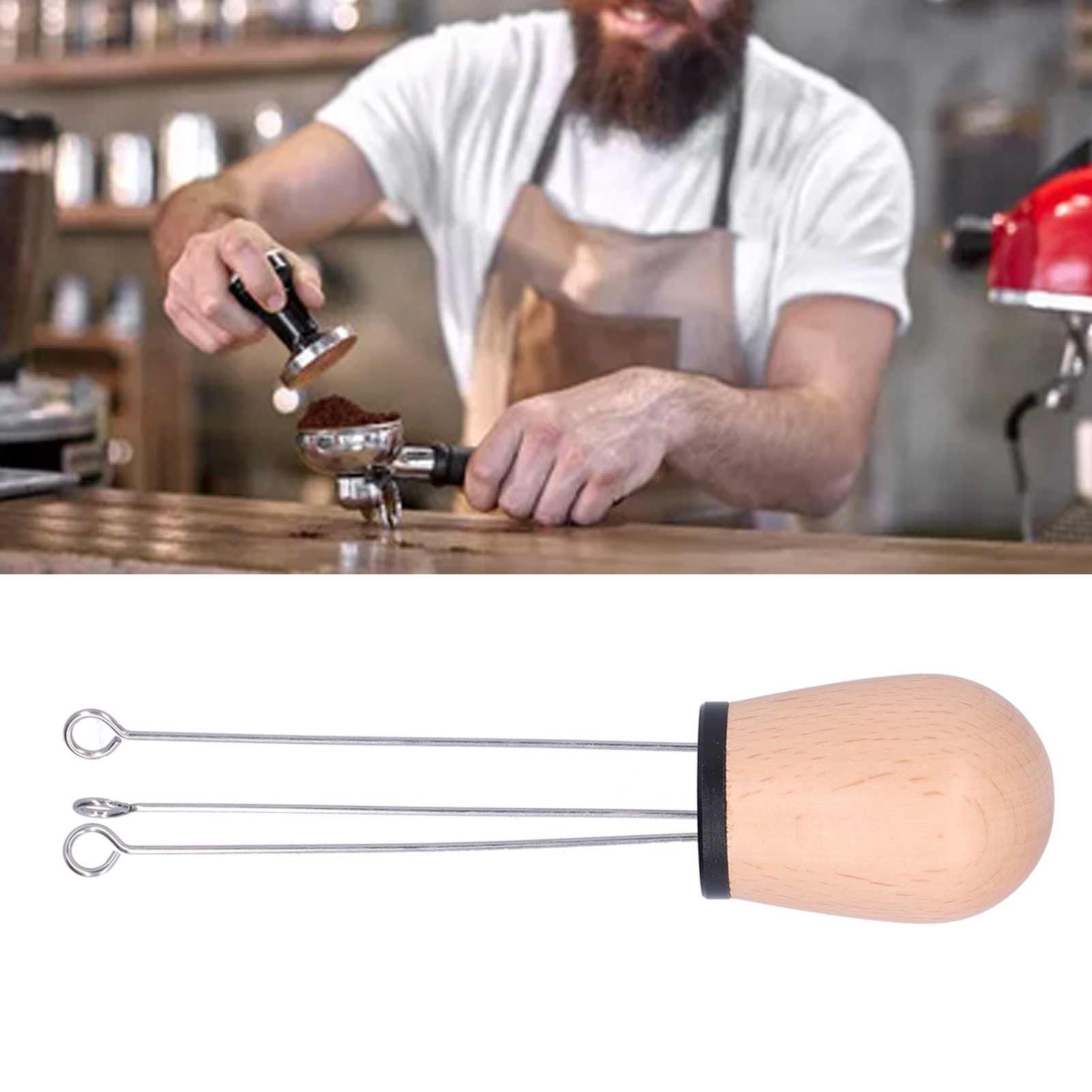 Needle Type Coffee Powder Distributor Wood Handle Coffee Stirrer Distribution view 11