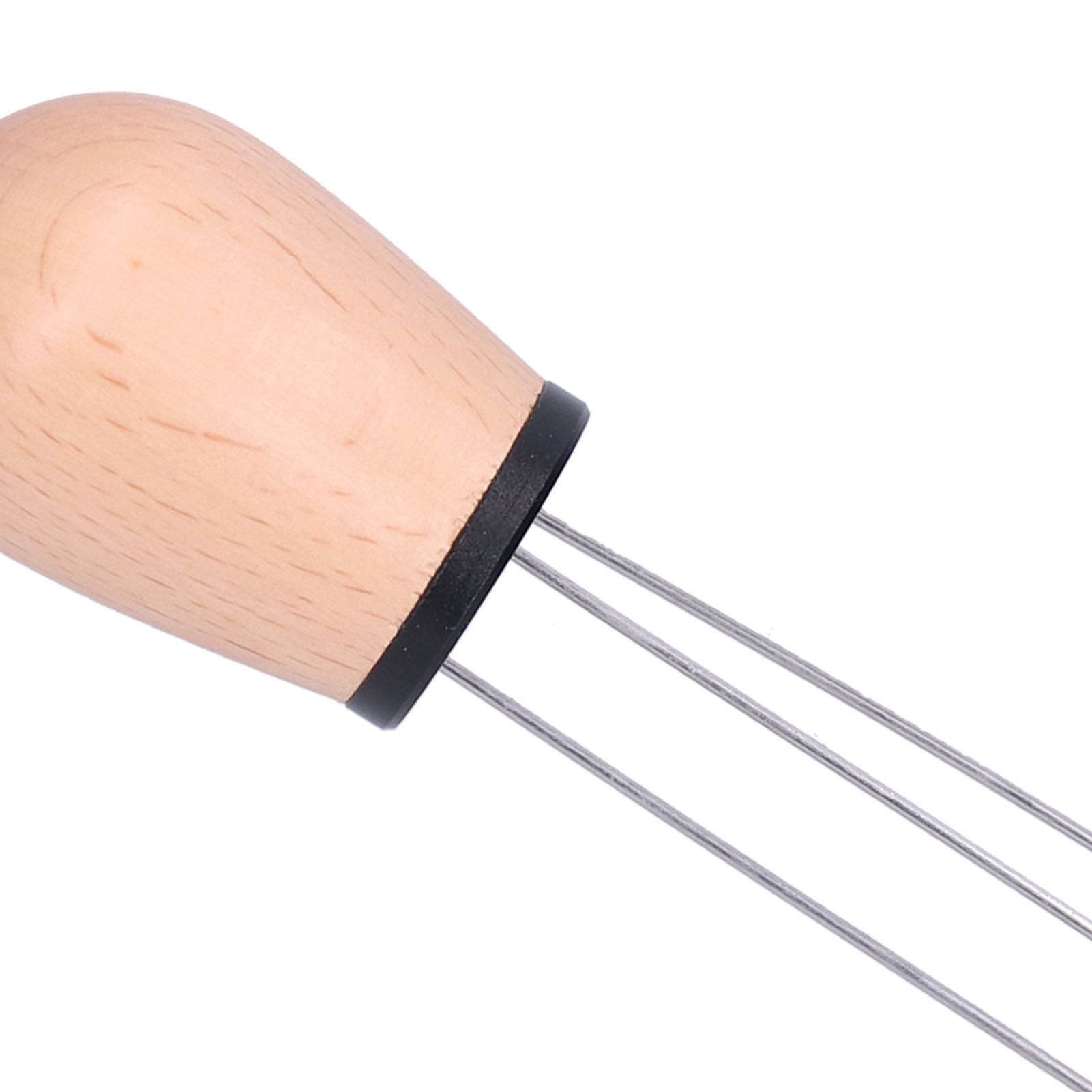 Needle Type Coffee Powder Distributor Wood Handle Coffee Stirrer Distribution view 15
