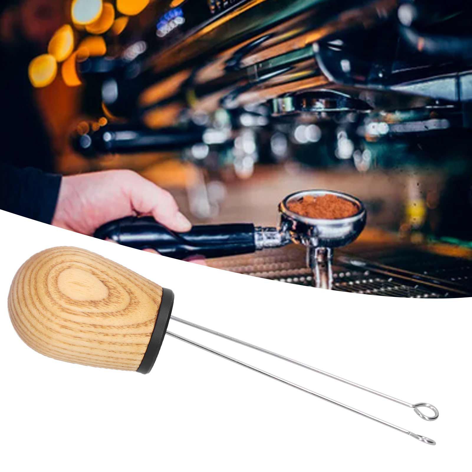 Needle Type Coffee Powder Distributor Wood Handle Coffee Stirrer Distribution view 12