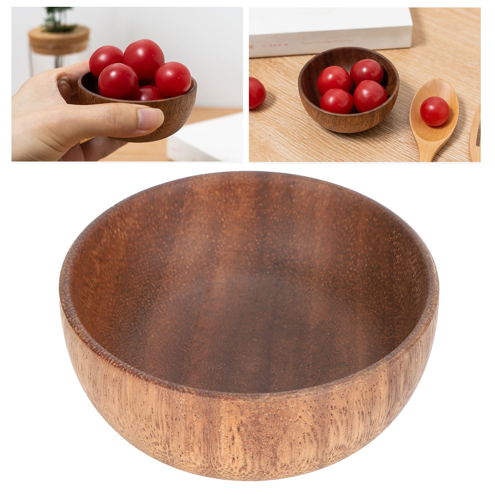 Food Grade Wooden Small Bowl MultiFunction Japanese Dipping Tableware Bowl for view 12