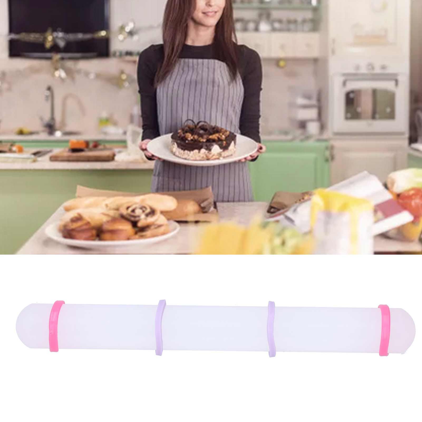 23cm NonStick Rolling Pin Cookies Biscuits Fondant Cake Dough Roller DIY view 12