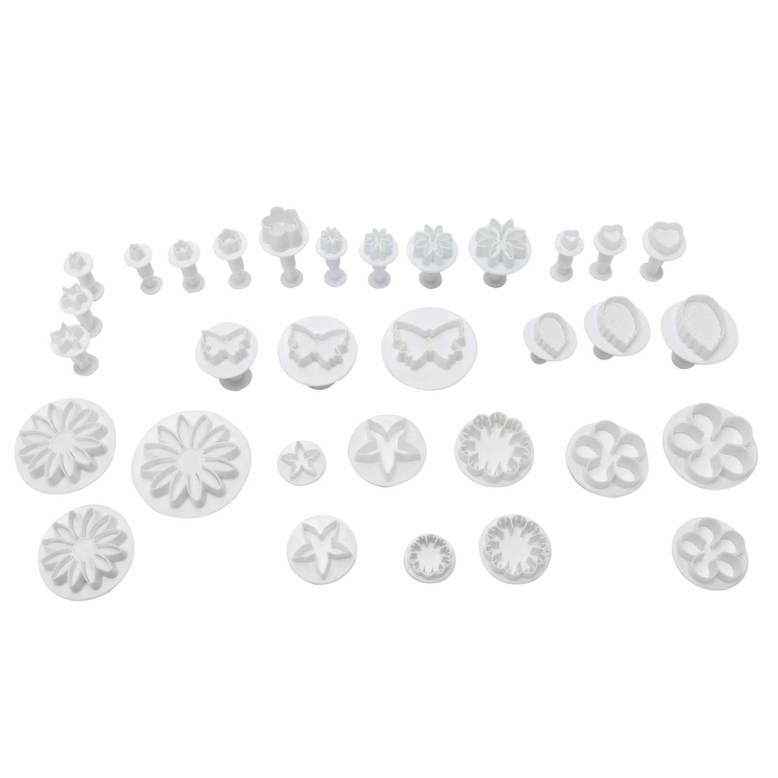 33Pcs/Set Fondant Cake Baking Tool DIY Biscuits Cookies Mold Cooking Tool