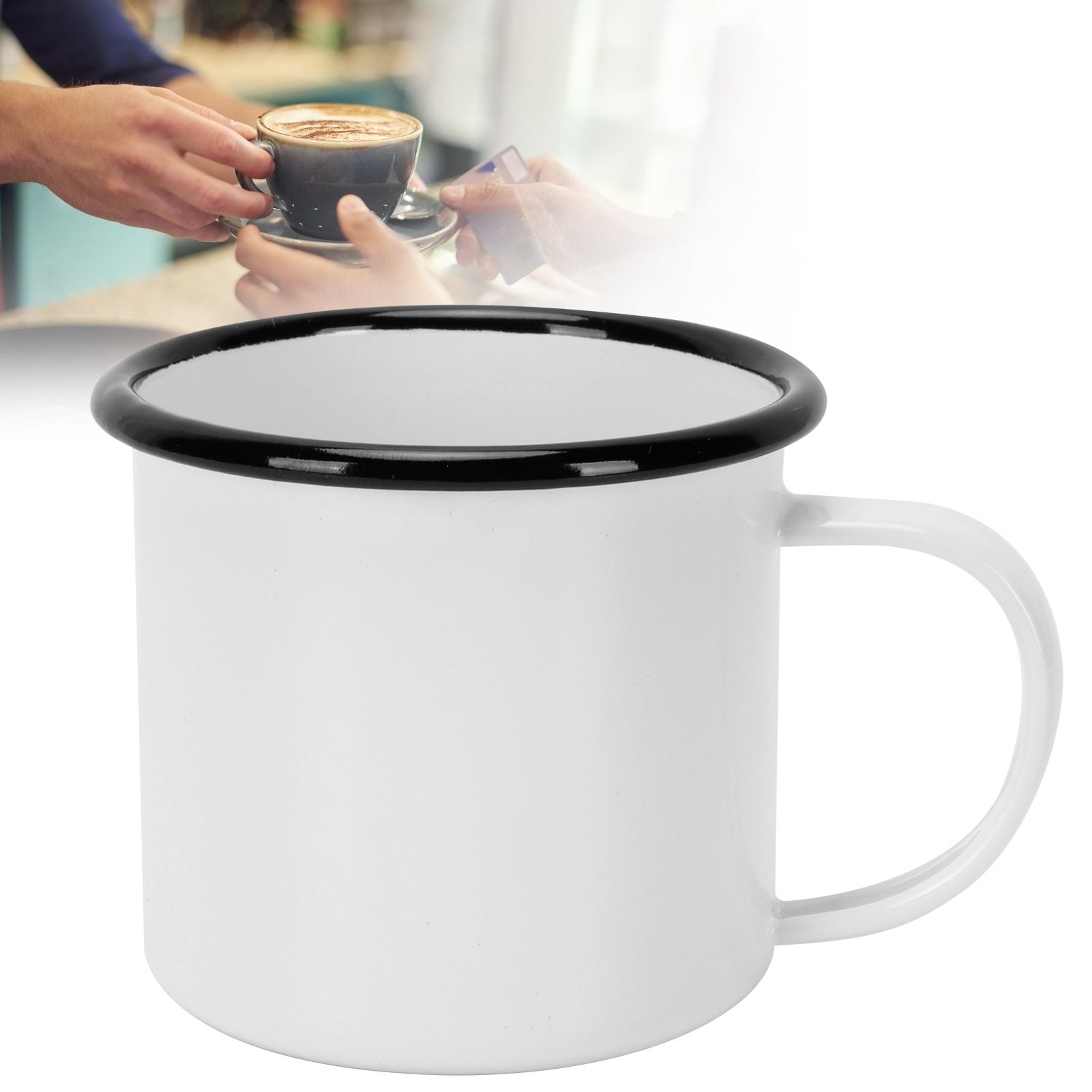 8cm 350ml Enamel Cup Environmentally Friendly Thickened Water Cup for Coffee view 11