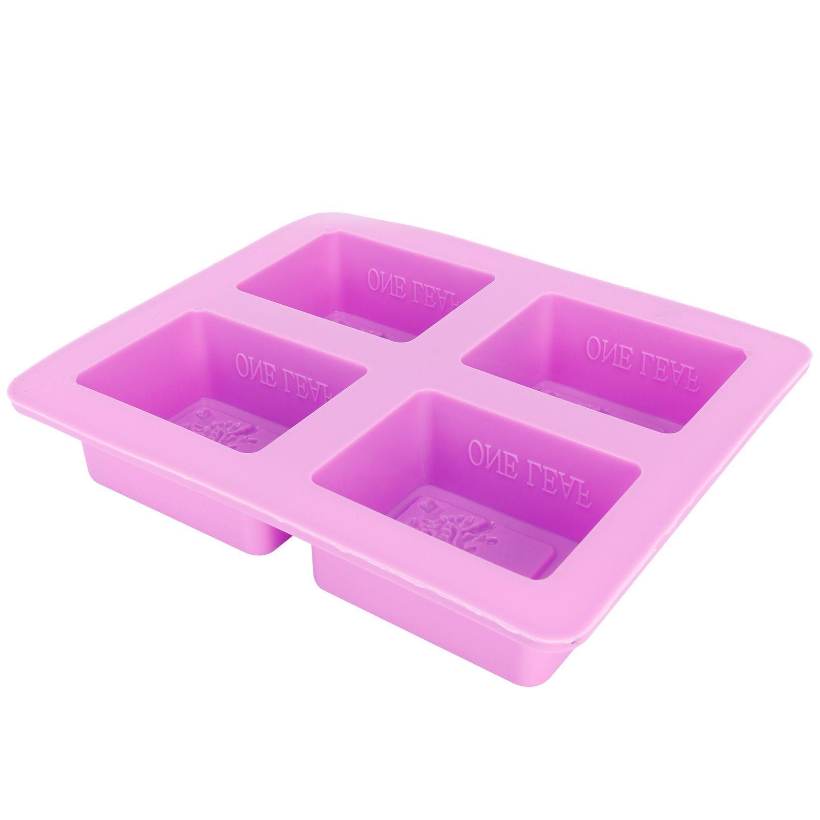 4Gird Purple Silicone HandMade Soap Mold High Temperature Resistant DIY Cake view 5