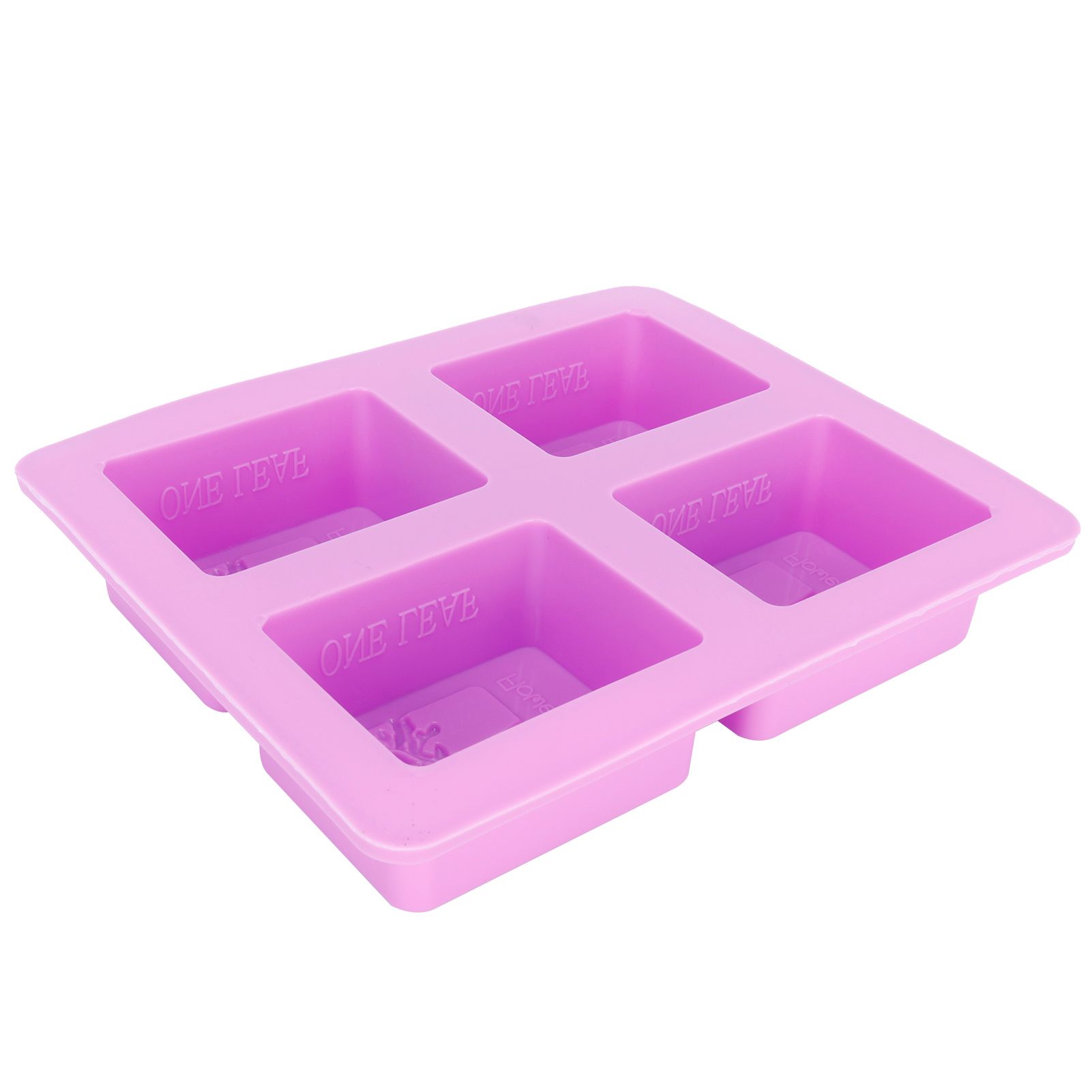 4Gird Purple Silicone HandMade Soap Mold High Temperature Resistant DIY Cake view 6