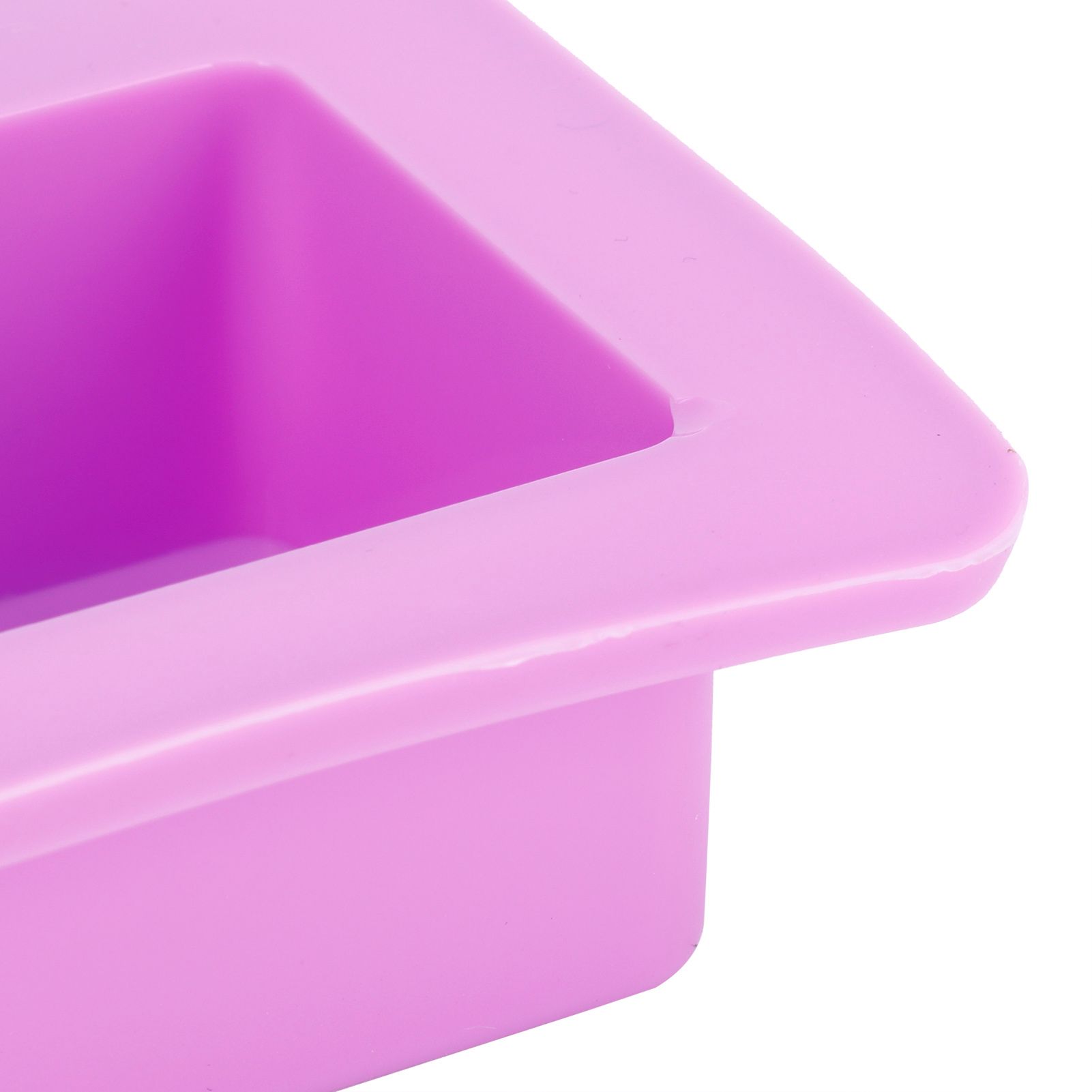 4Gird Purple Silicone HandMade Soap Mold High Temperature Resistant DIY Cake view 13