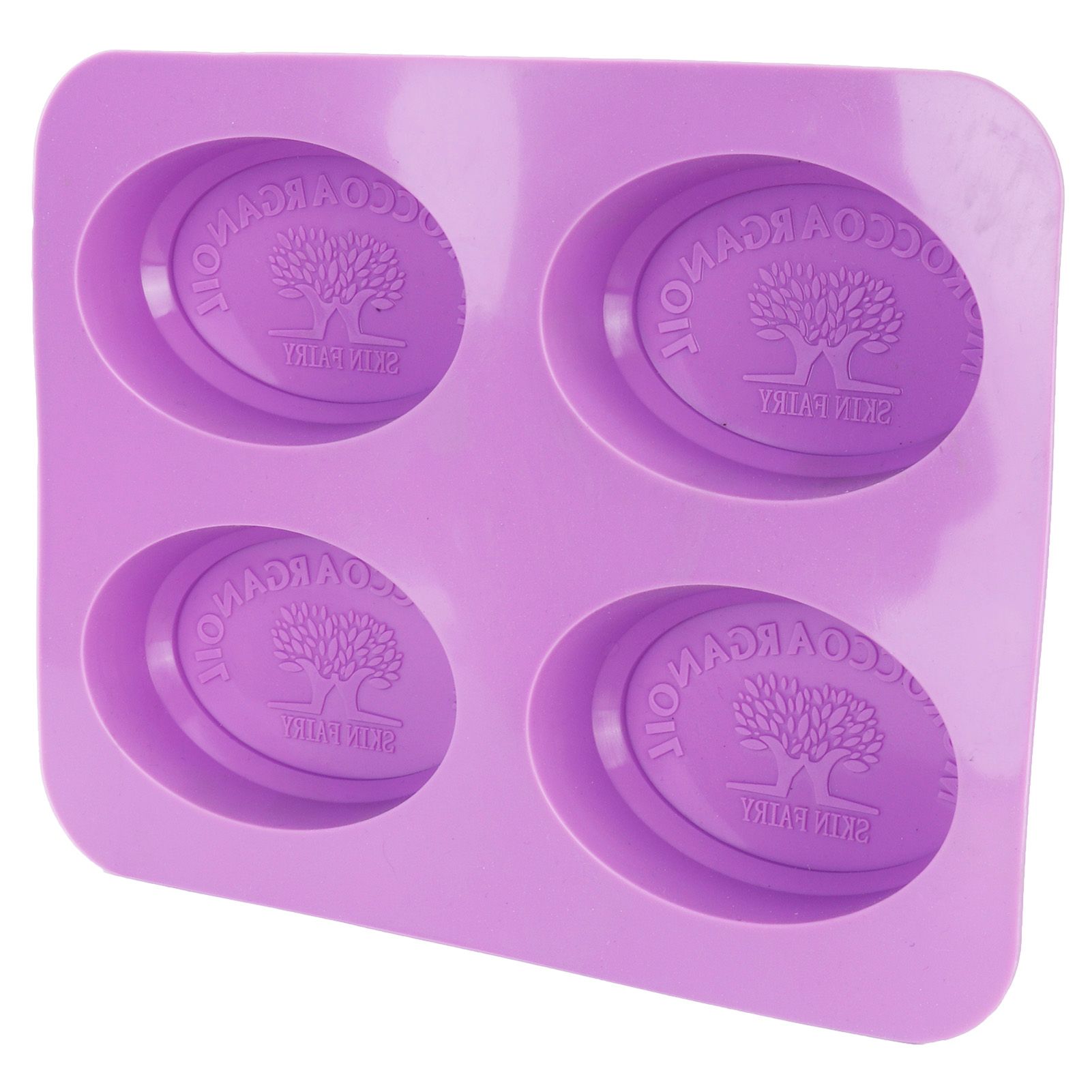 4Gird Silicone Cake Mold Oval Aroma Candle HandMade Soap Mold for DIY Baking Tool view 2
