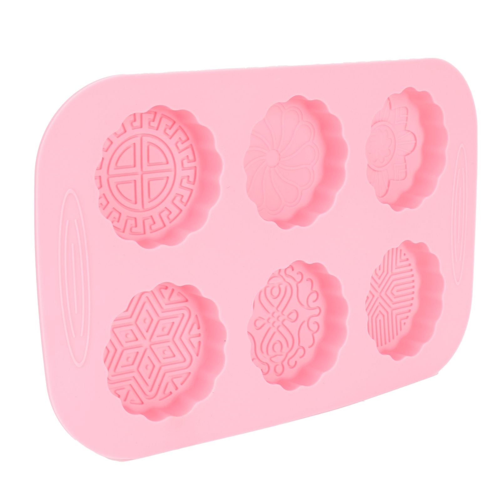 6Grid Mooncake Silicone Mold DIY Baking HandMade Soap Mold for Dessert Kitchen view 2