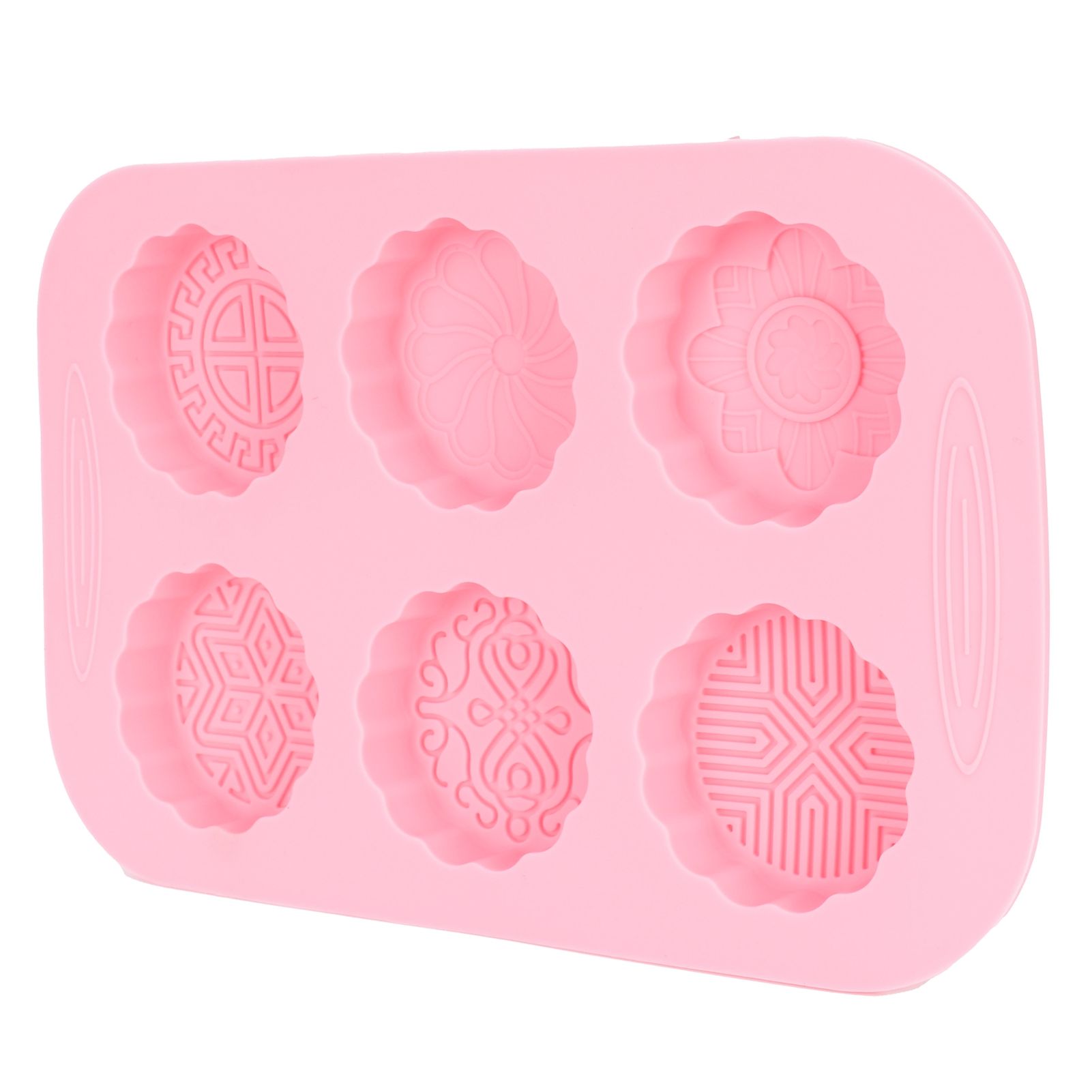 6Grid Mooncake Silicone Mold DIY Baking HandMade Soap Mold for Dessert Kitchen view 3