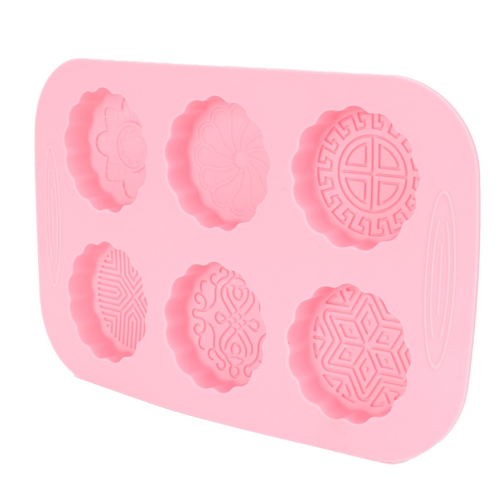 6Grid Mooncake Silicone Mold DIY Baking HandMade Soap Mold for Dessert Kitchen view 4