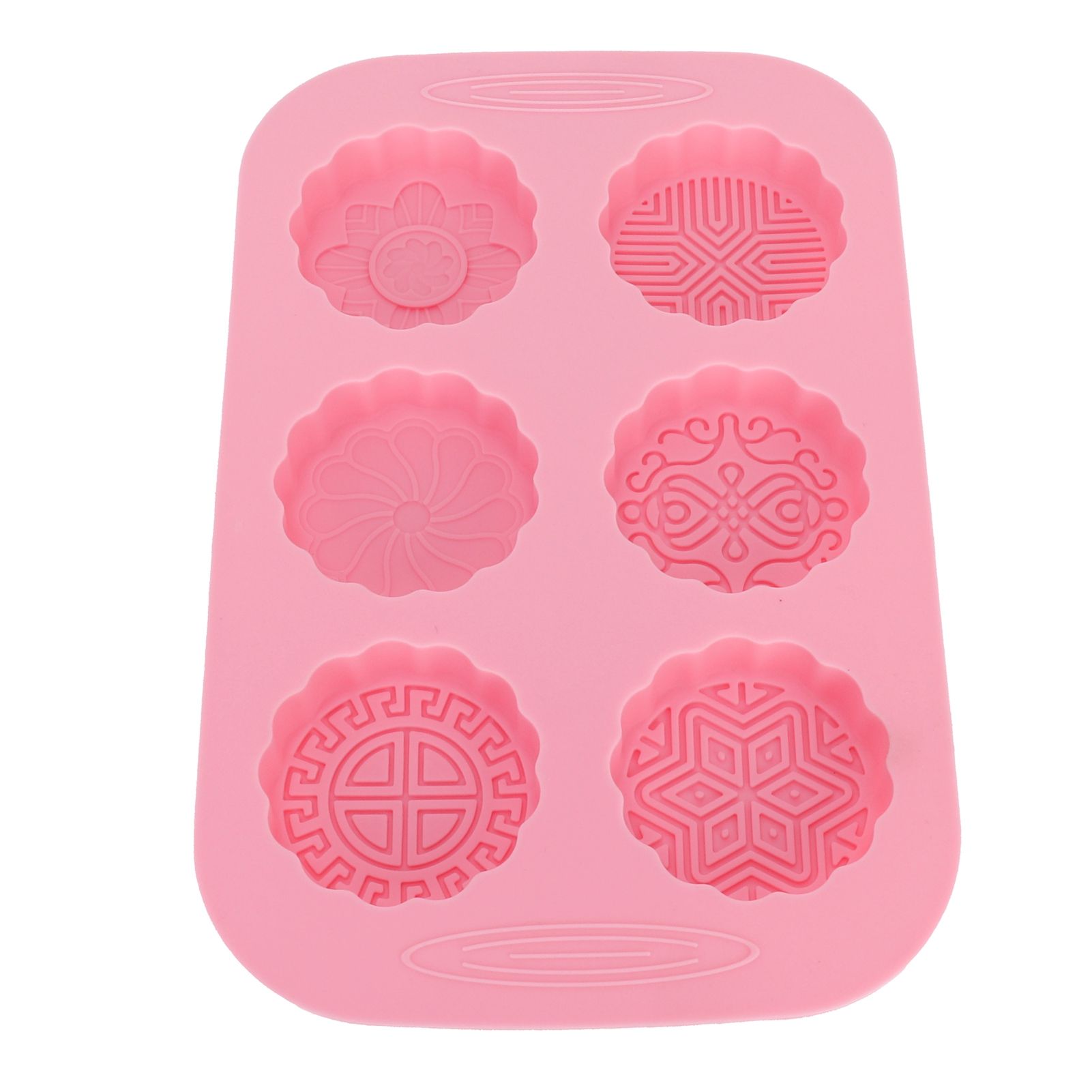 6Grid Mooncake Silicone Mold DIY Baking HandMade Soap Mold for Dessert Kitchen view 5
