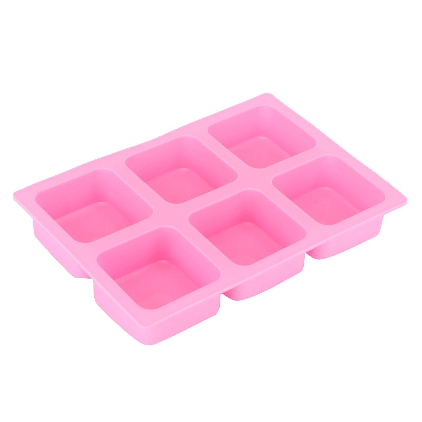 6‑Grid Square Mold Silicone Cake Aroma Hand Making Soap Mould DIY Tool for view 3