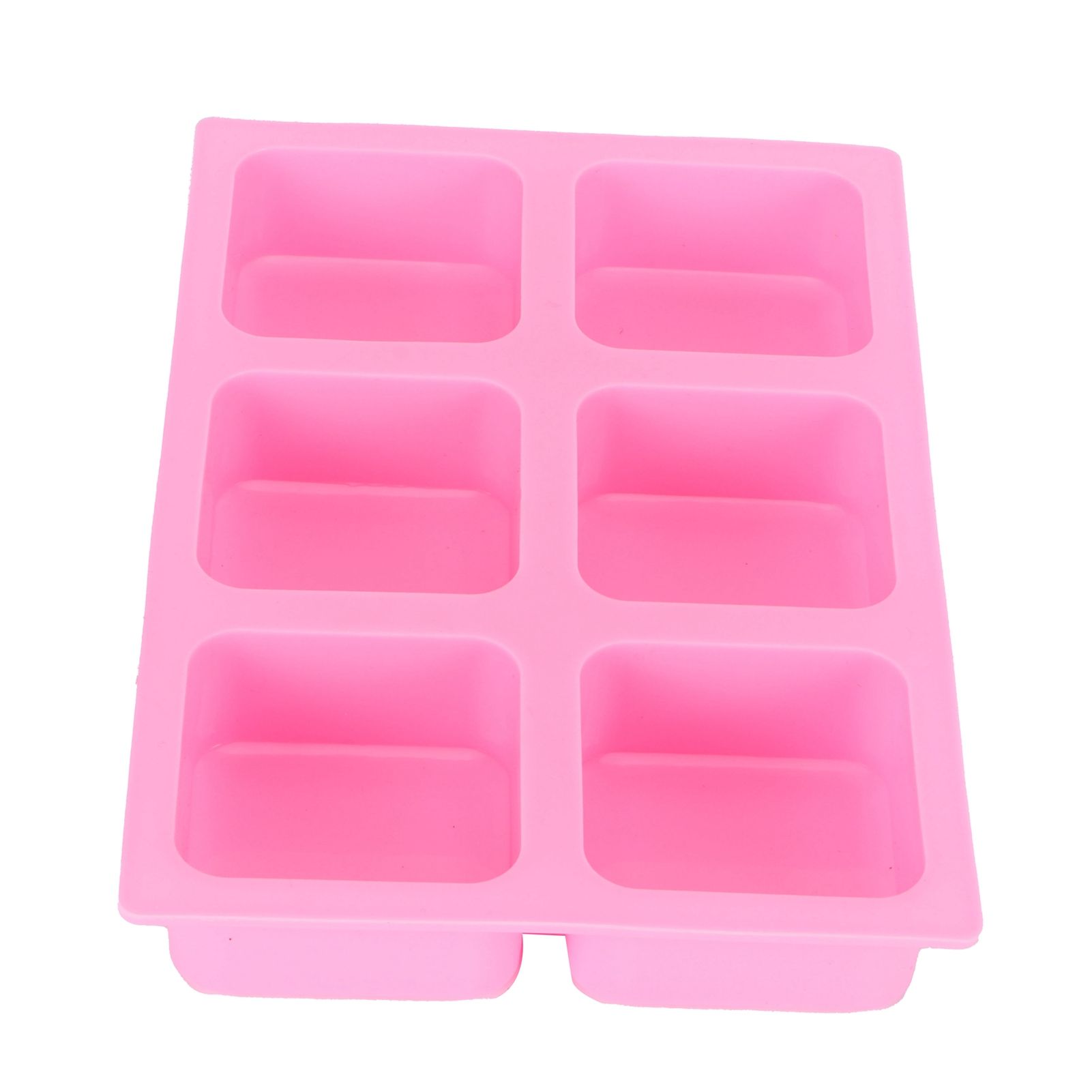 6‑Grid Square Mold Silicone Cake Aroma Hand Making Soap Mould DIY Tool for view 4