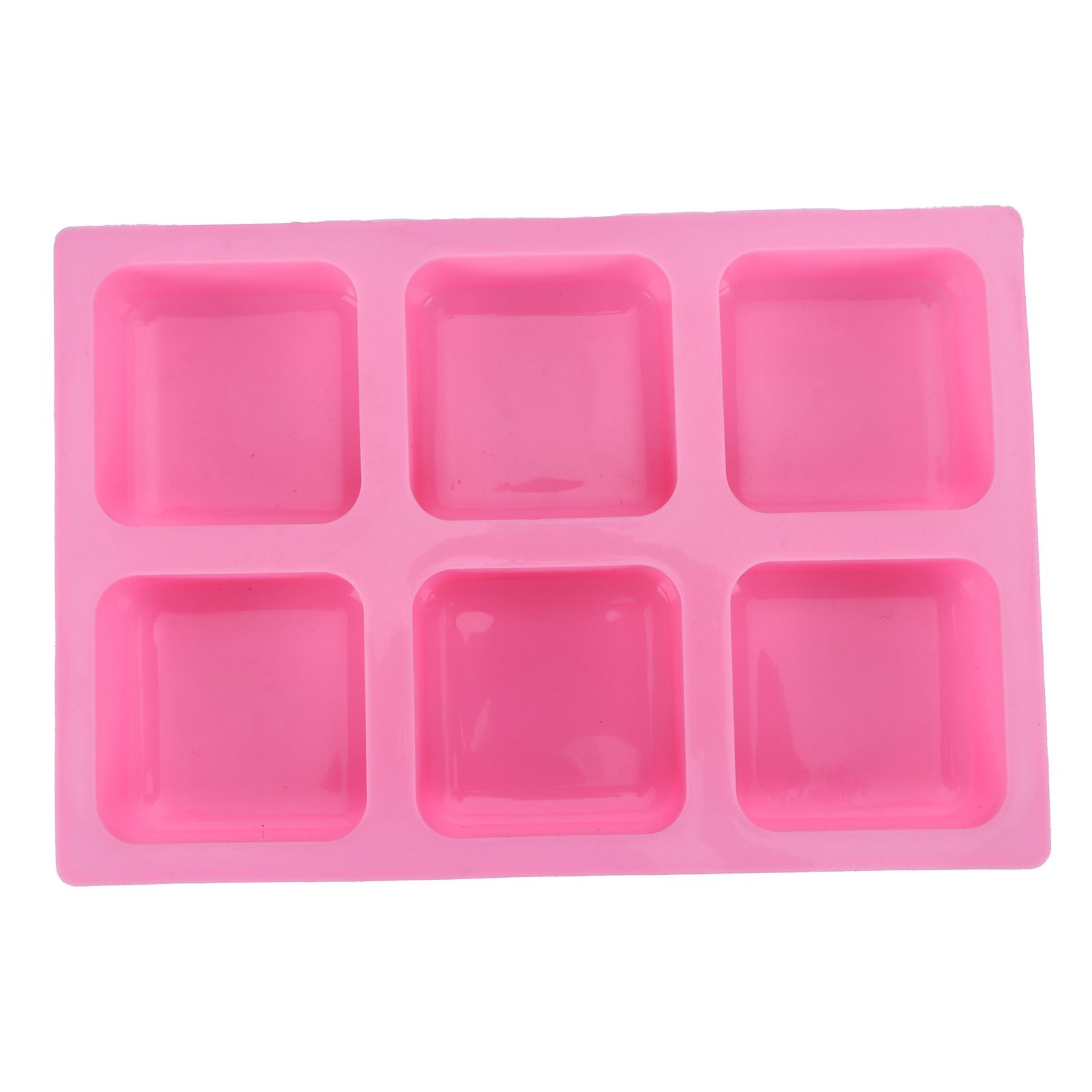6‑Grid Square Mold Silicone Cake Aroma Hand Making Soap Mould DIY Tool for view 5