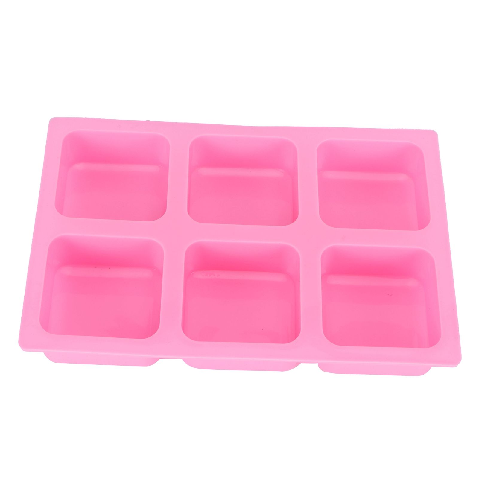 6‑Grid Square Mold Silicone Cake Aroma Hand Making Soap Mould DIY Tool for view 6