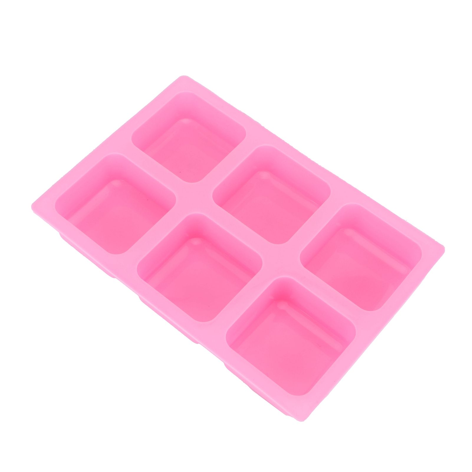 6‑Grid Square Mold Silicone Cake Aroma Hand Making Soap Mould DIY Tool for view 7